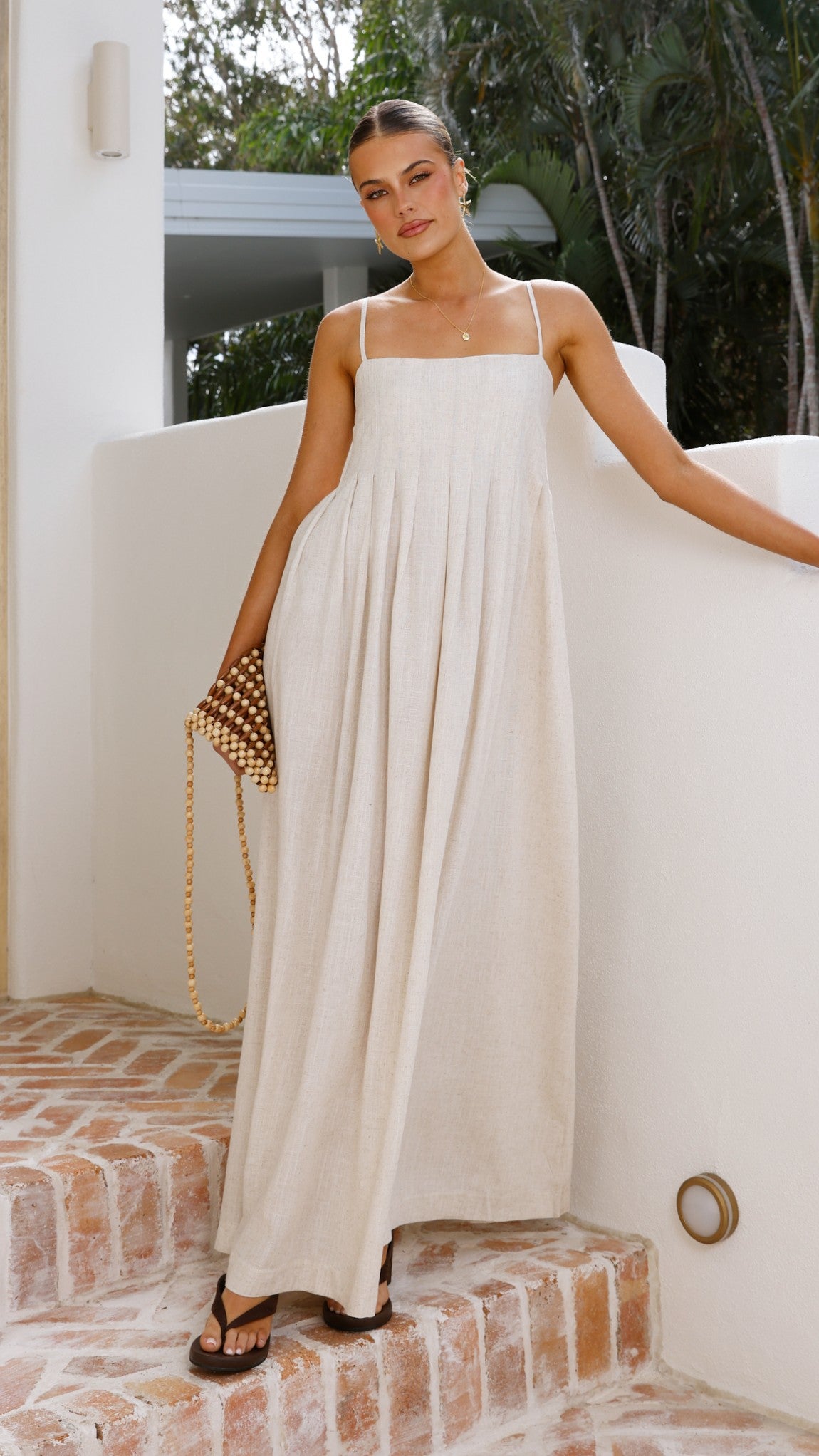 Pippy Maxi Dress - Natural - Billy J