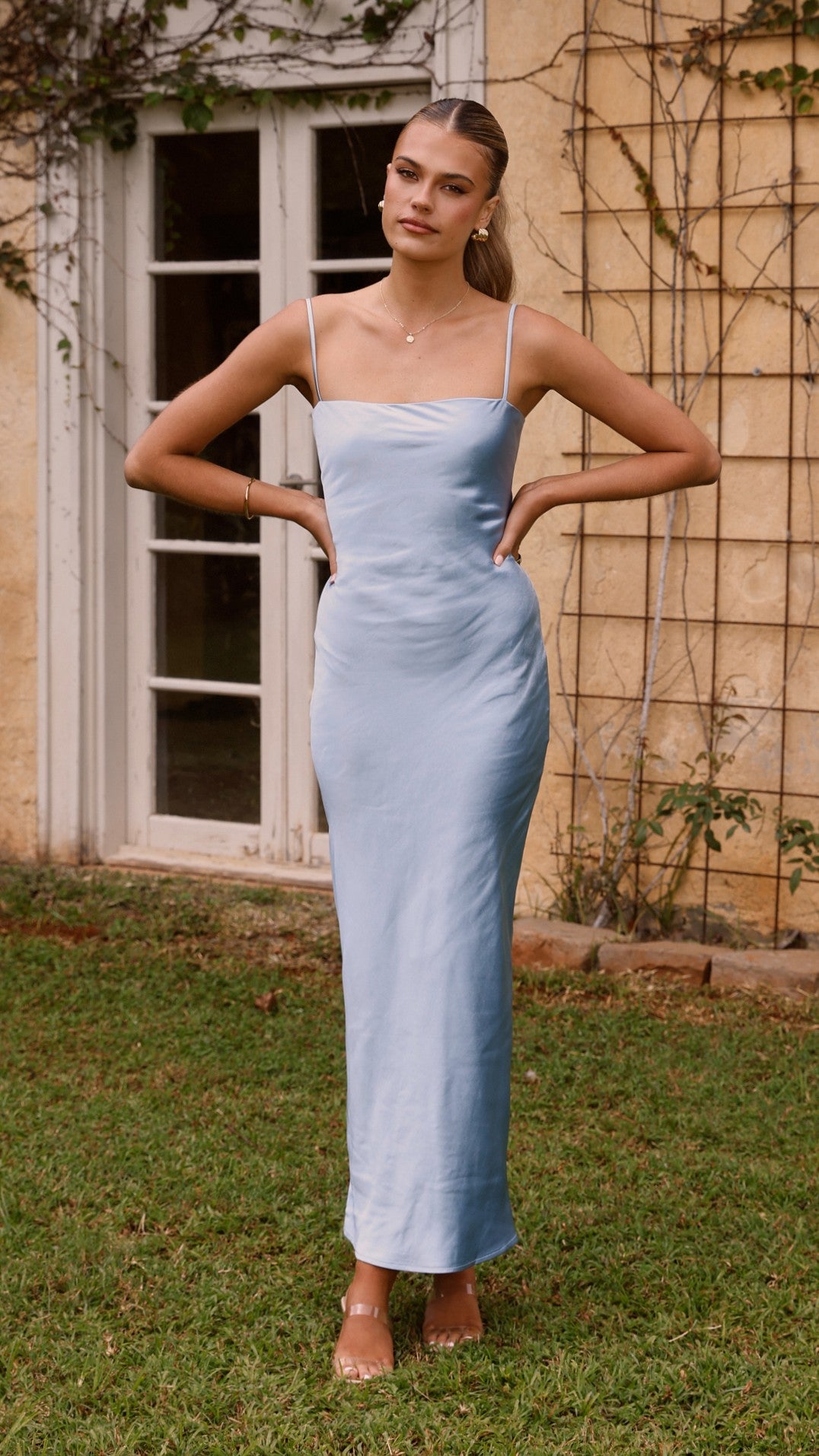 Keira Maxi Dress - Baby Blue - Billy J