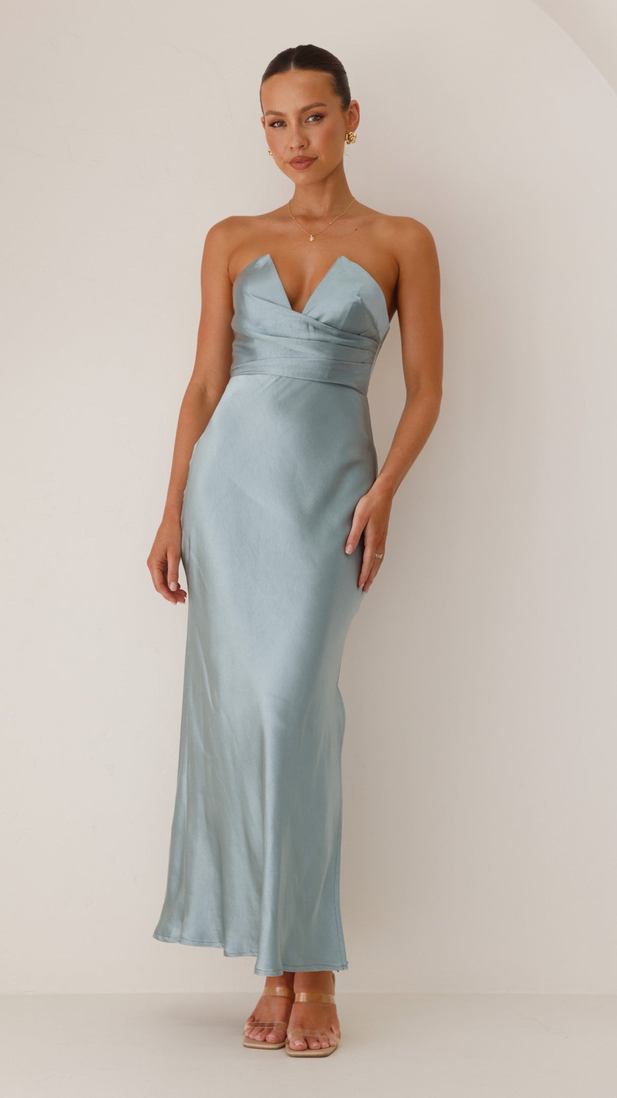 black satin slip dress maxi Black Satin Slit Maxi Slip Dress – trinarosh