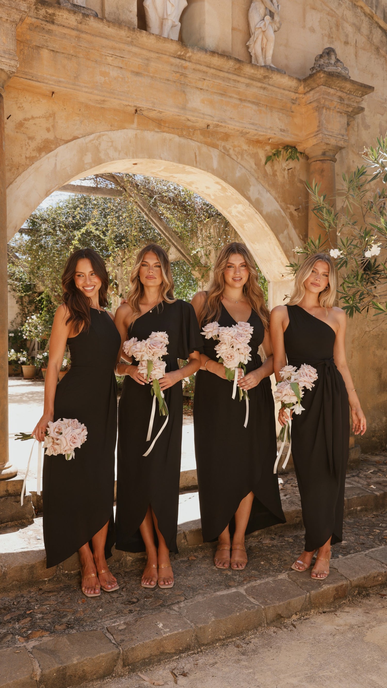 Pamela V Neck Maxi Dress - Black - Billy J