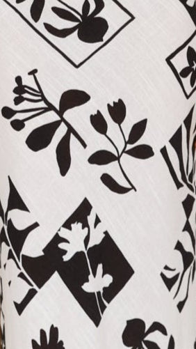 Samaya Maxi Dress - Black/White Print - Billy J