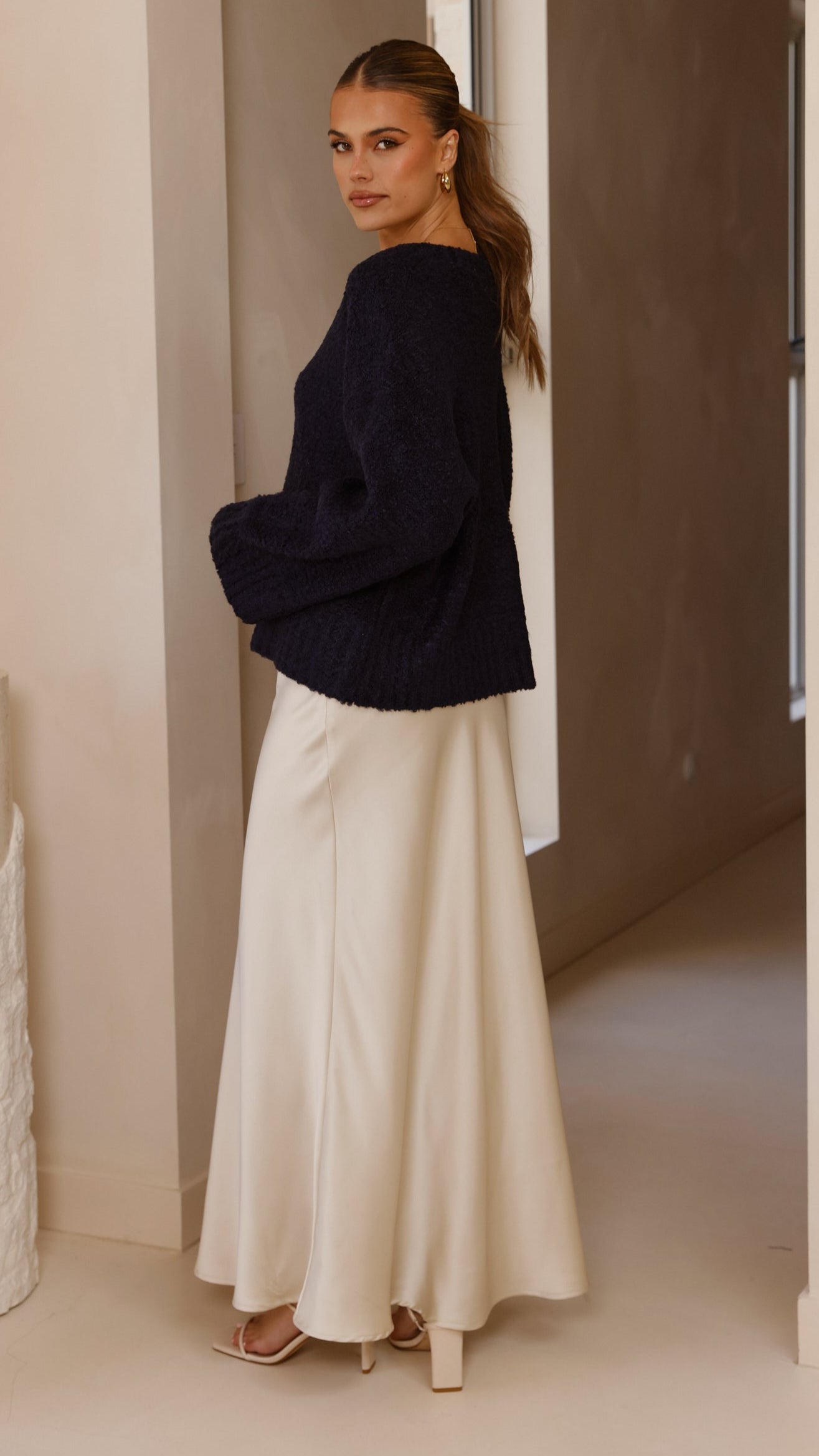 Silas Knit Top - Navy - Billy J