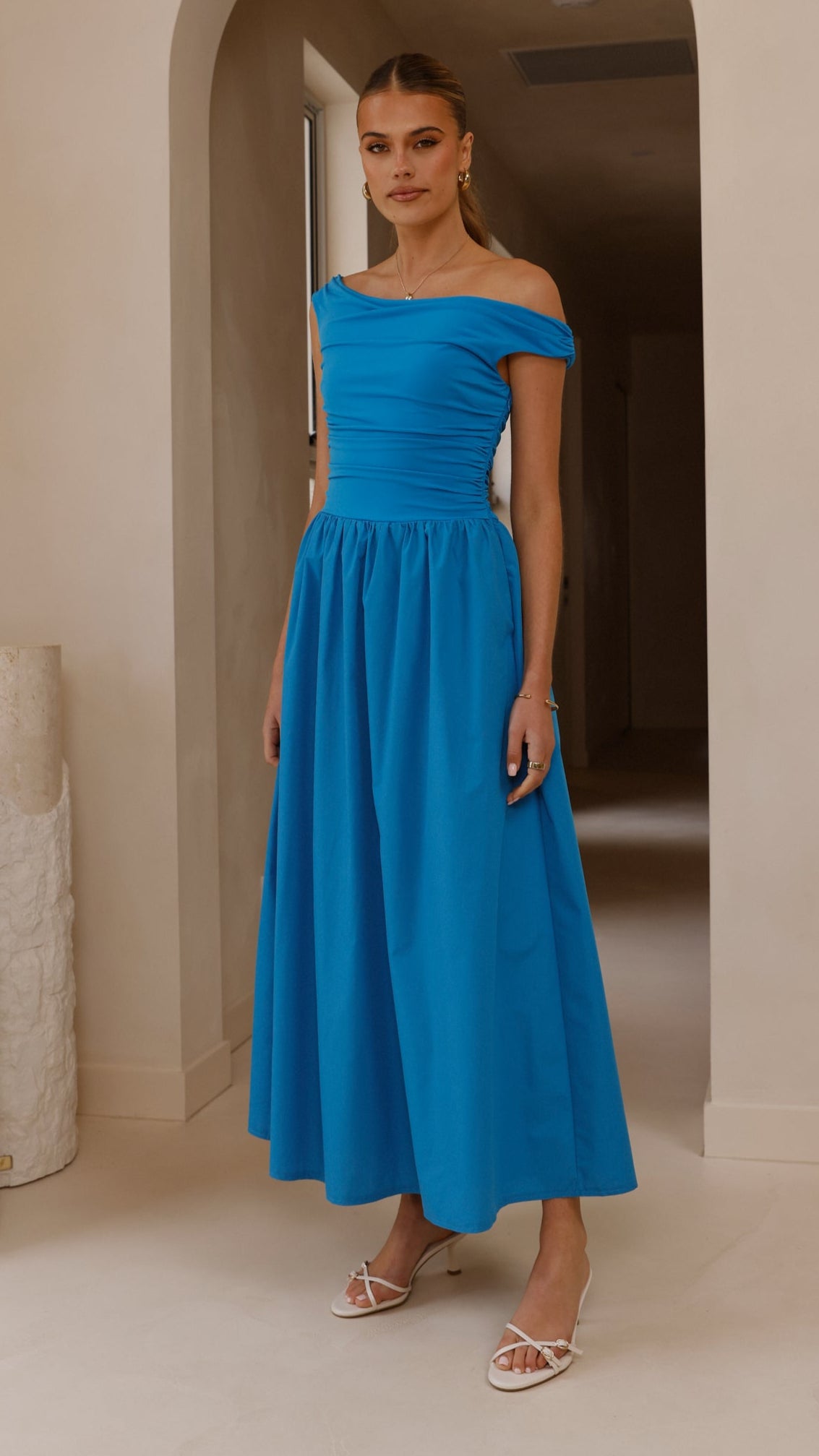 Immy Midi Dress - Blue - Billy J