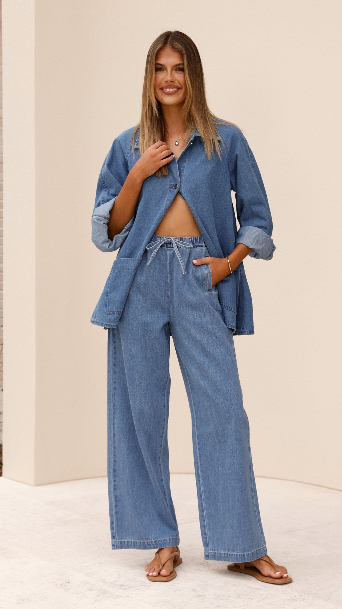 Laura Denim Jacket - Mid Wash - Billy J