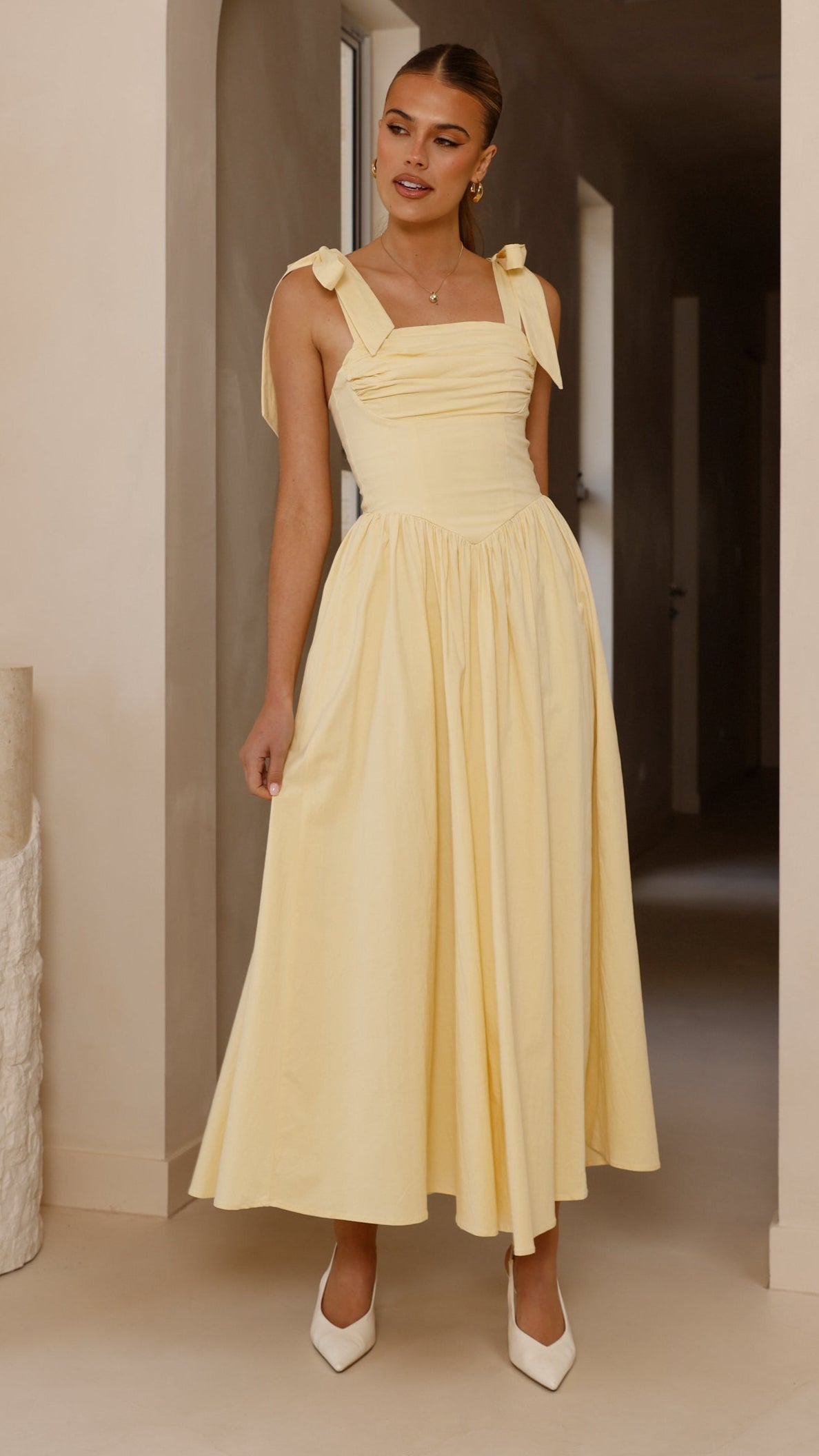 Haisley Maxi Dress - Yellow - Billy J