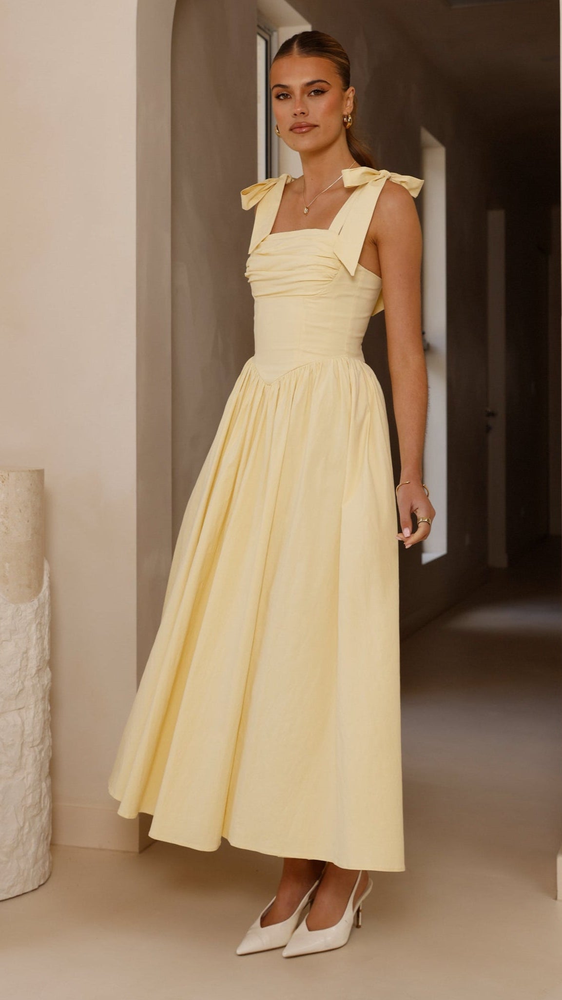 Haisley Maxi Dress - Yellow - Billy J