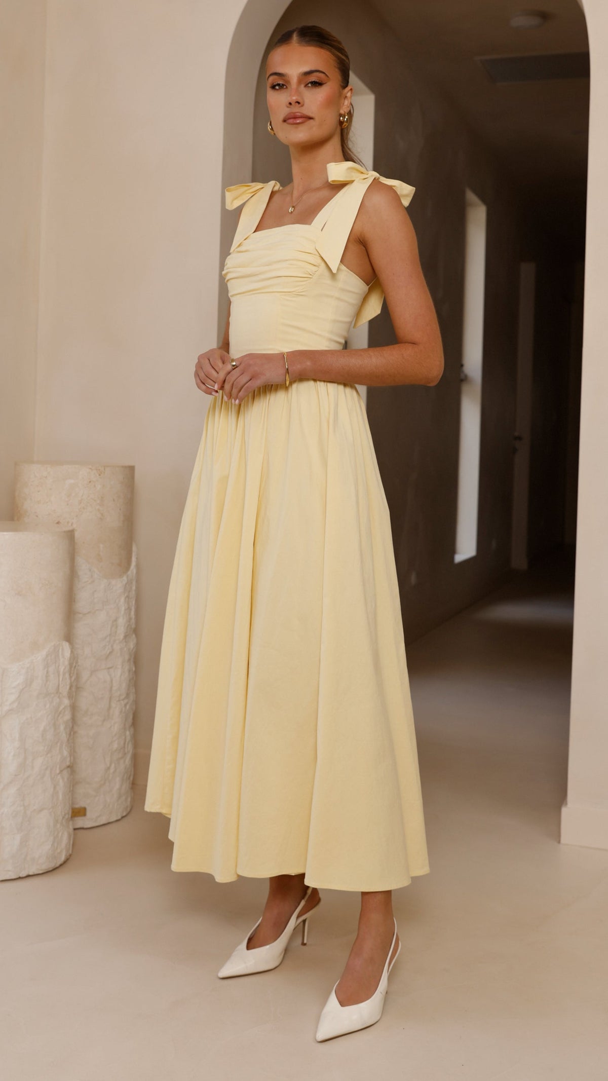 billy j yellow bridesmaid dress 6 / Yellow