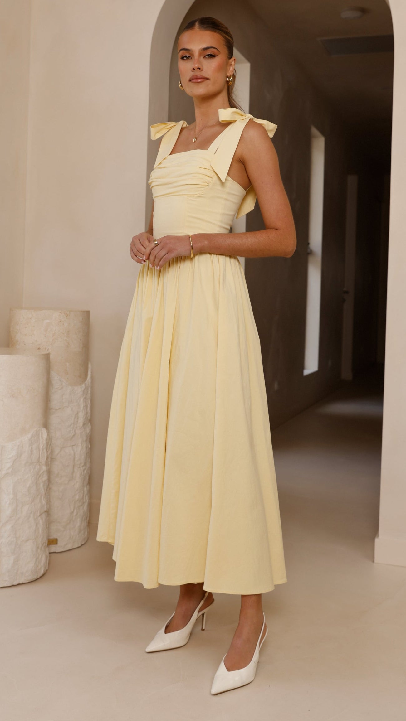 Haisley Maxi Dress - Yellow - Billy J