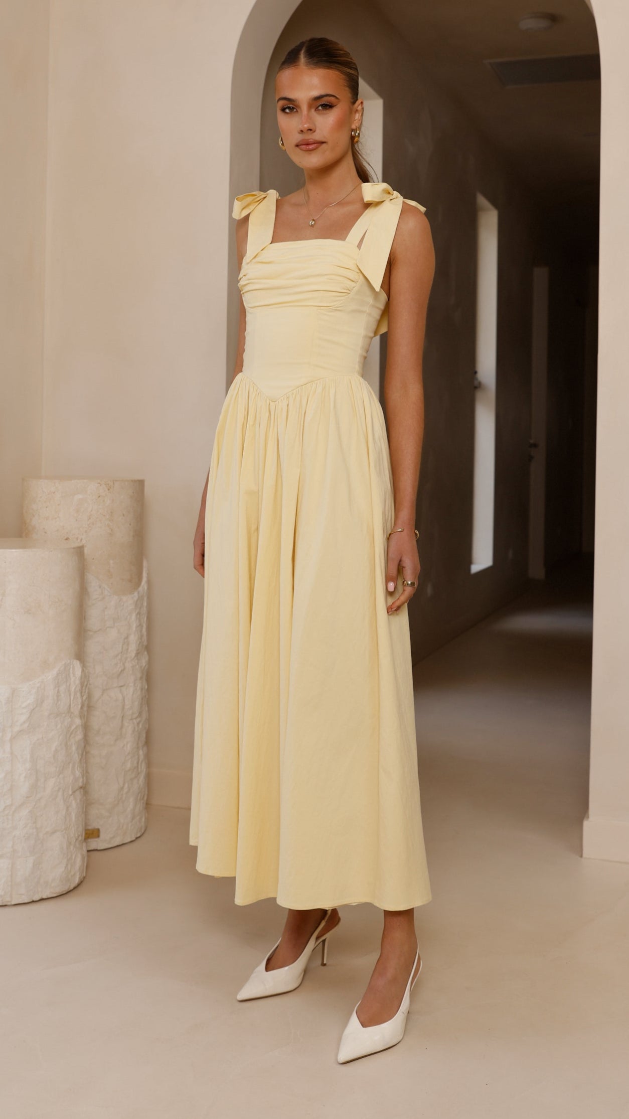 Haisley Maxi Dress - Yellow - Billy J