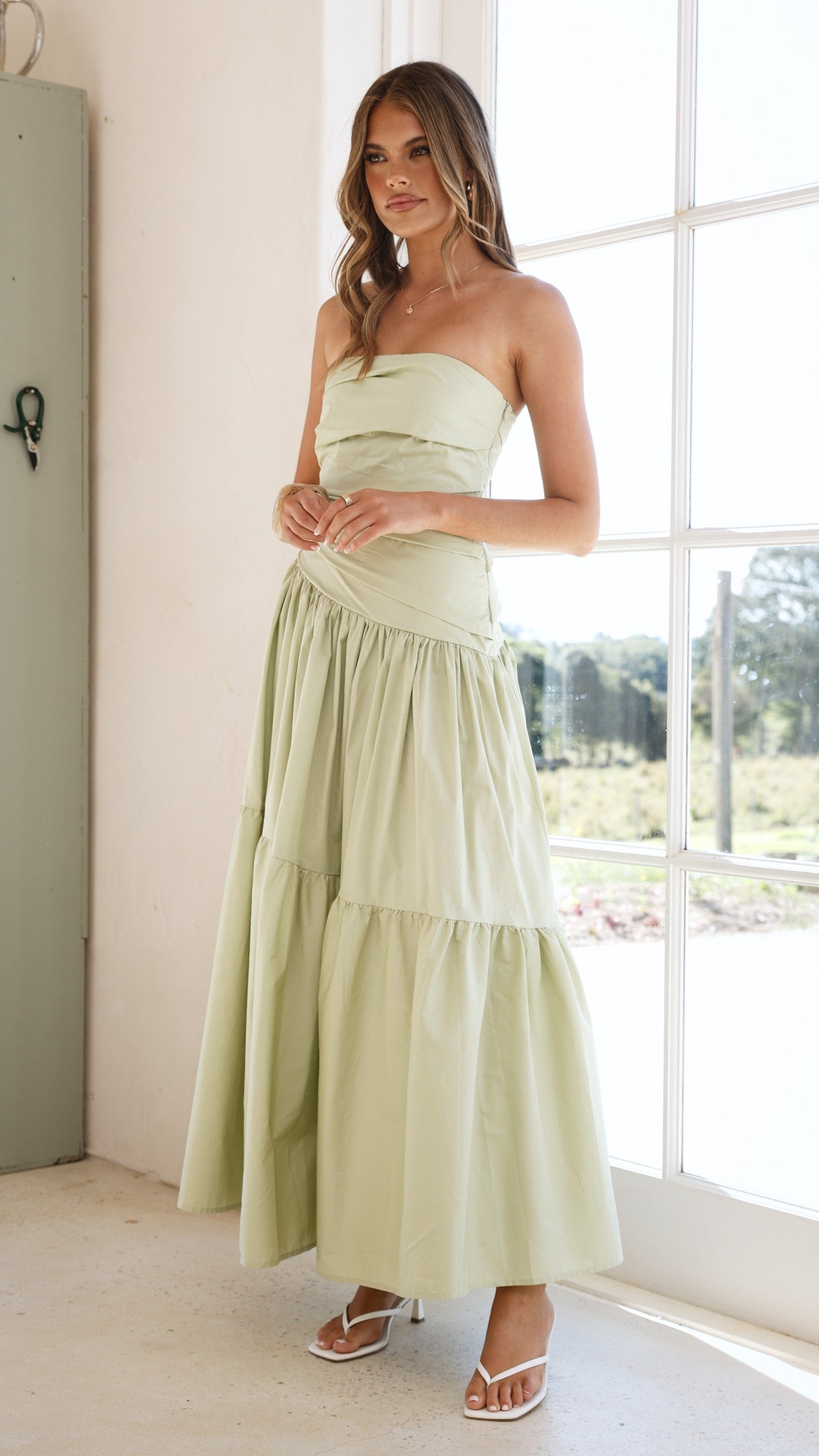 Lola Maxi Dress - Sage - Billy J