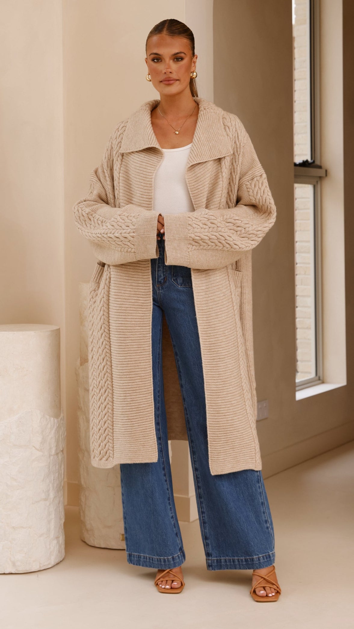 Sana Cardigan - Beige - Billy J