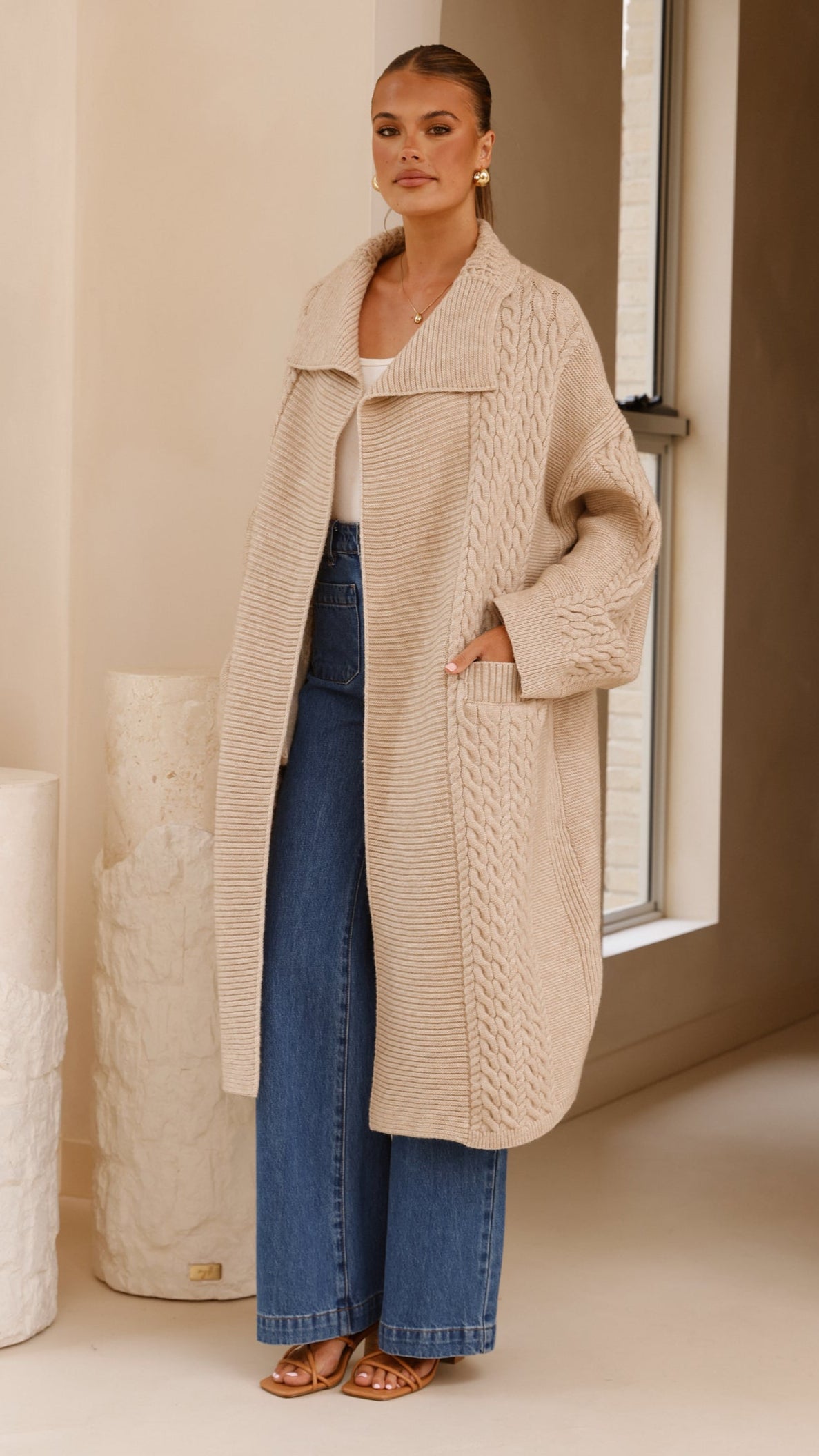 Sana Cardigan - Beige - Billy J