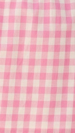 Madison Mini Skirt - Pink/White Gingham - Billy J