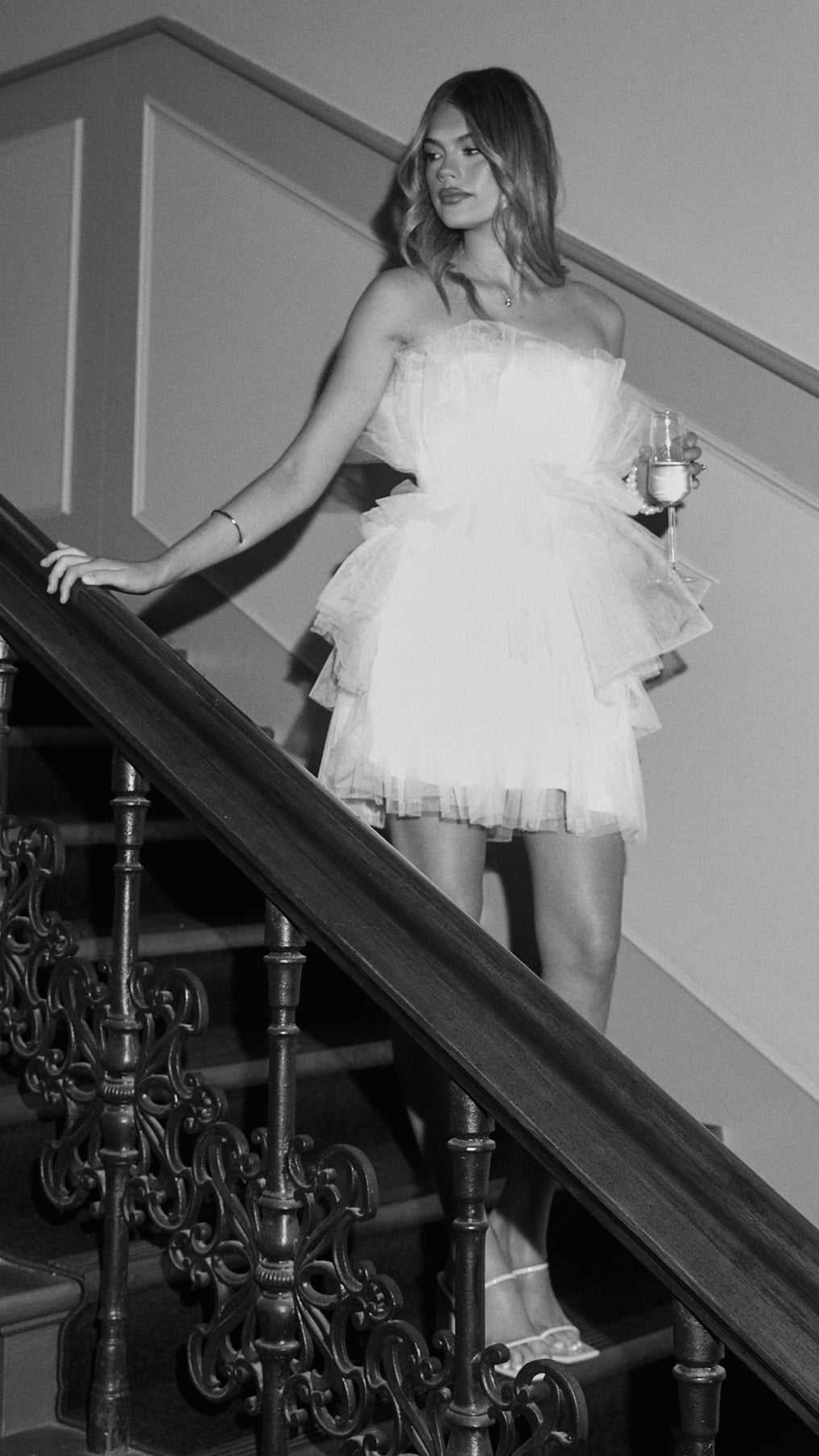 Carrie Mini Dress - White - Billy J