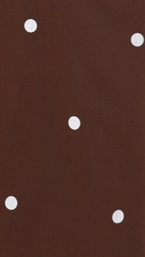 Nasira One Shoulder Maxi Dress - Chocolate / White Polka Dot - Billy J