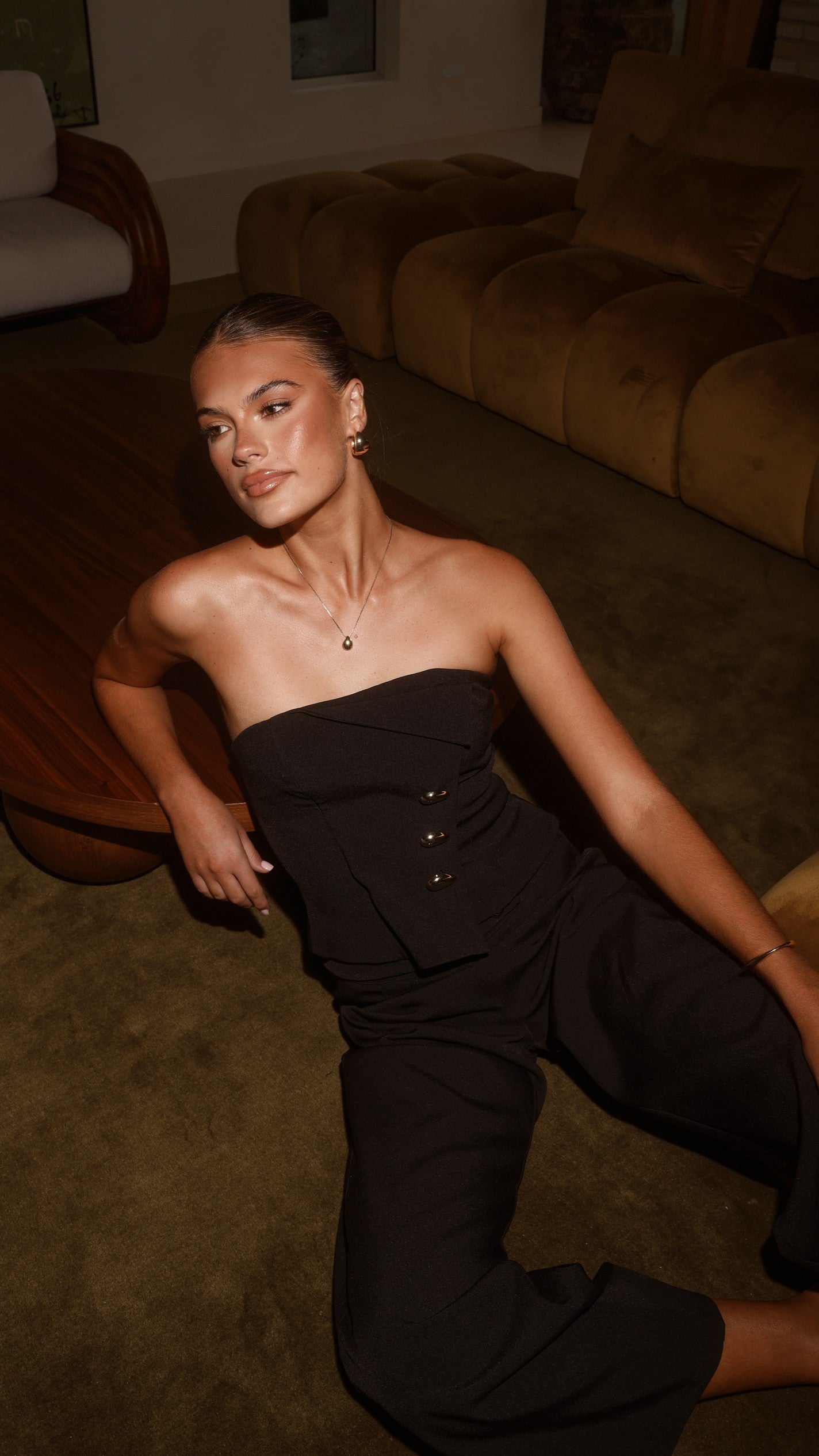 Payton Strapless Top - Black - Billy J