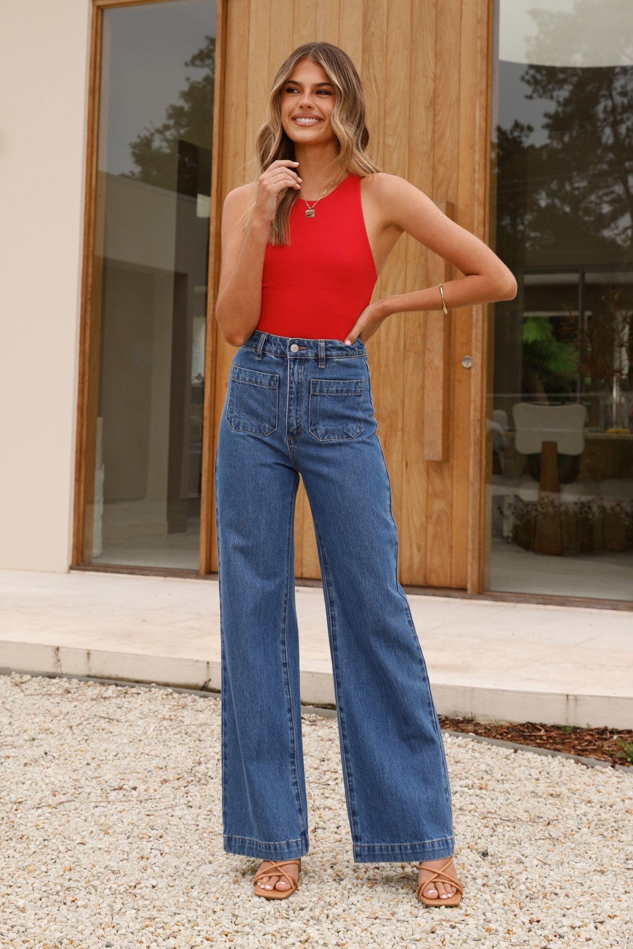 Jakira Bodysuit - Red - Billy J