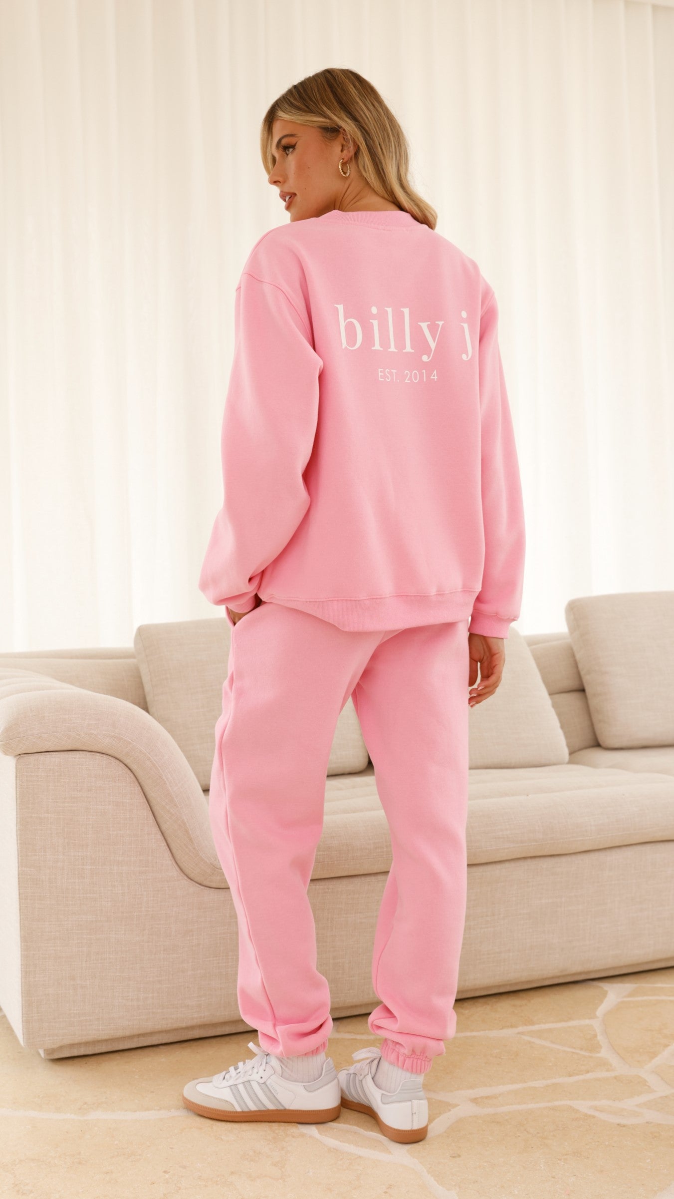 Billy J Crewneck Jumper - Pink - Billy J