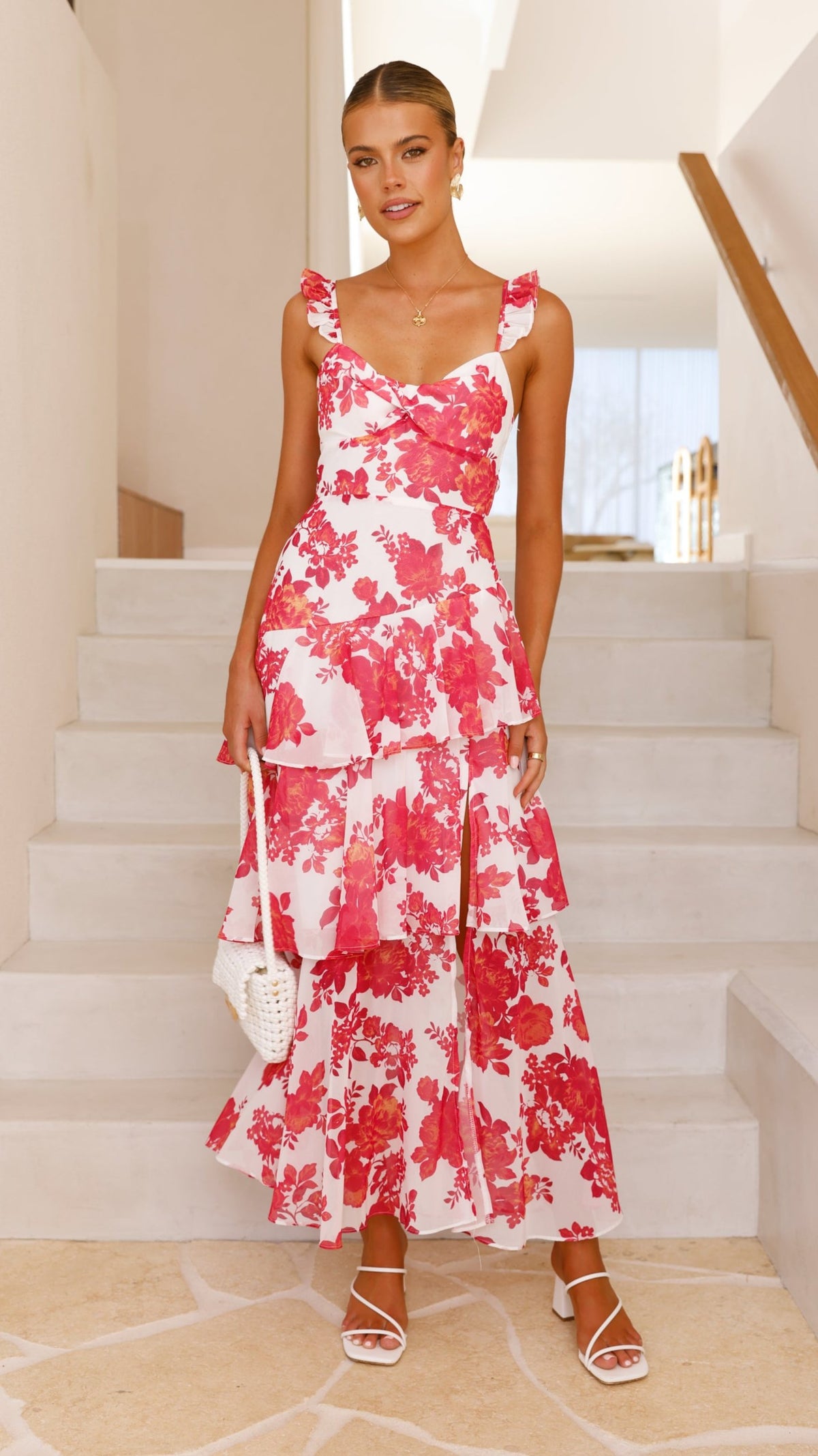 achelle maxi dress 6 / Red Floral