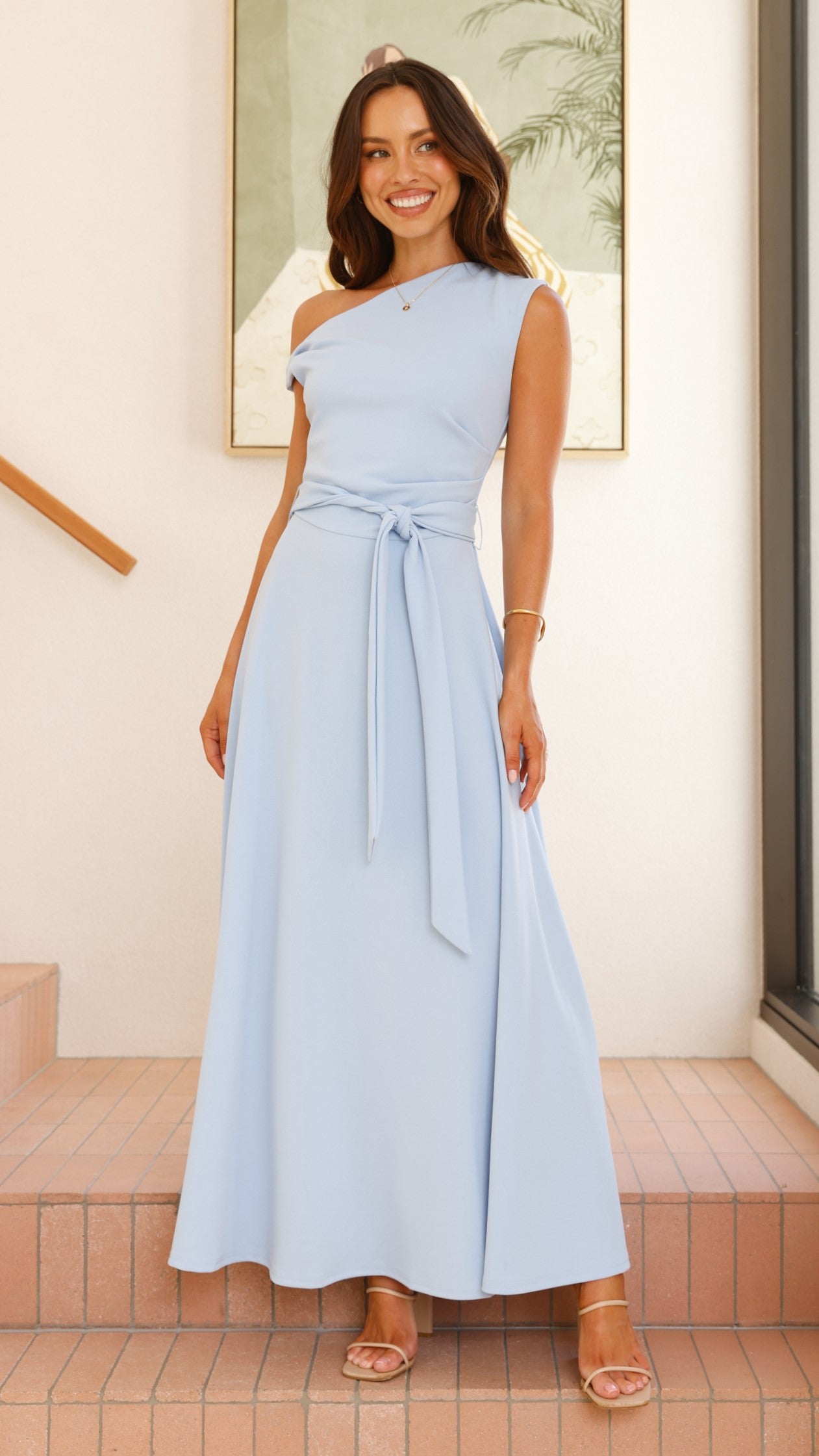 Gemma Maxi Dress - Baby Blue - Billy J