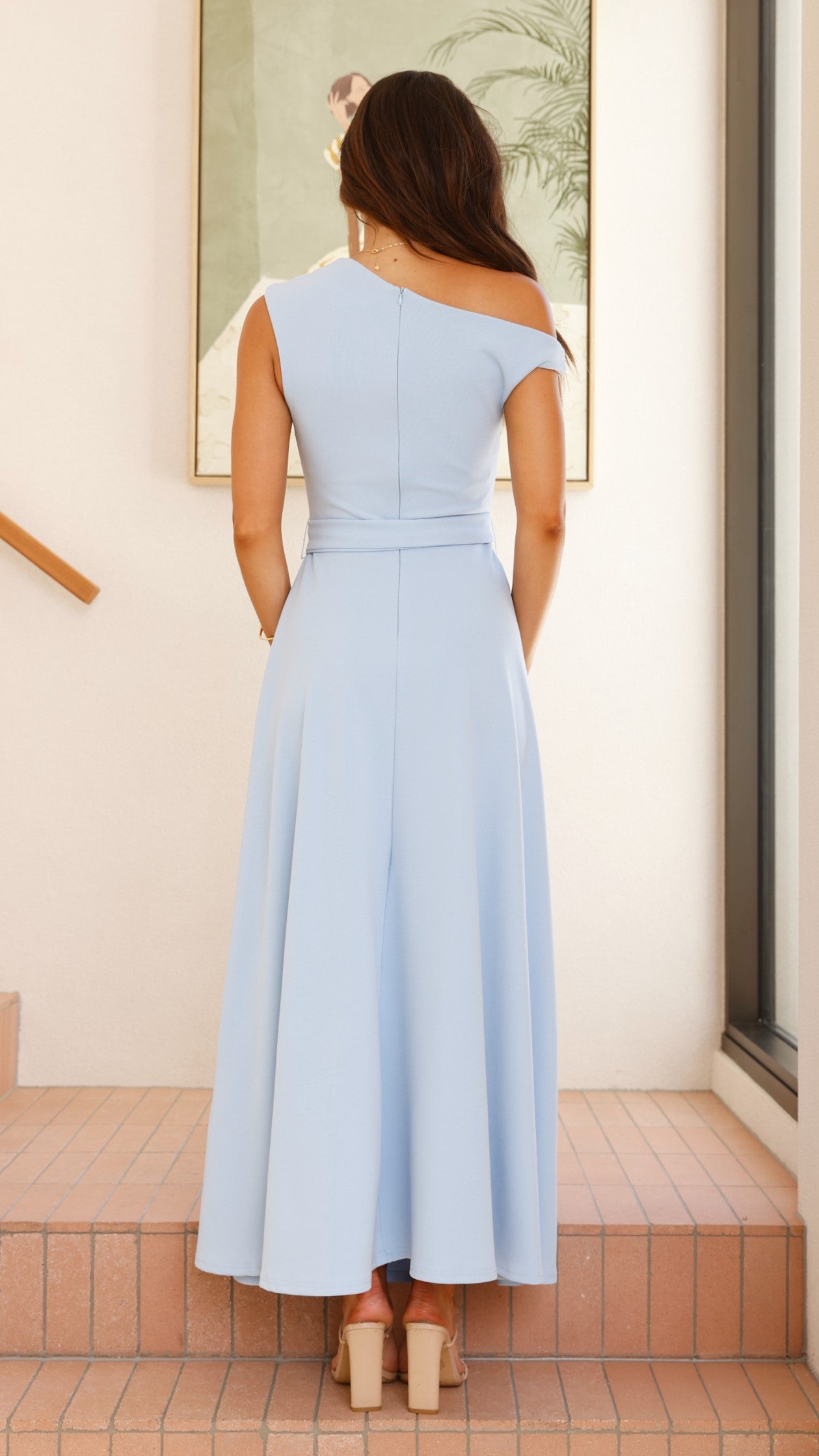 Gemma Maxi Dress - Baby Blue - Billy J