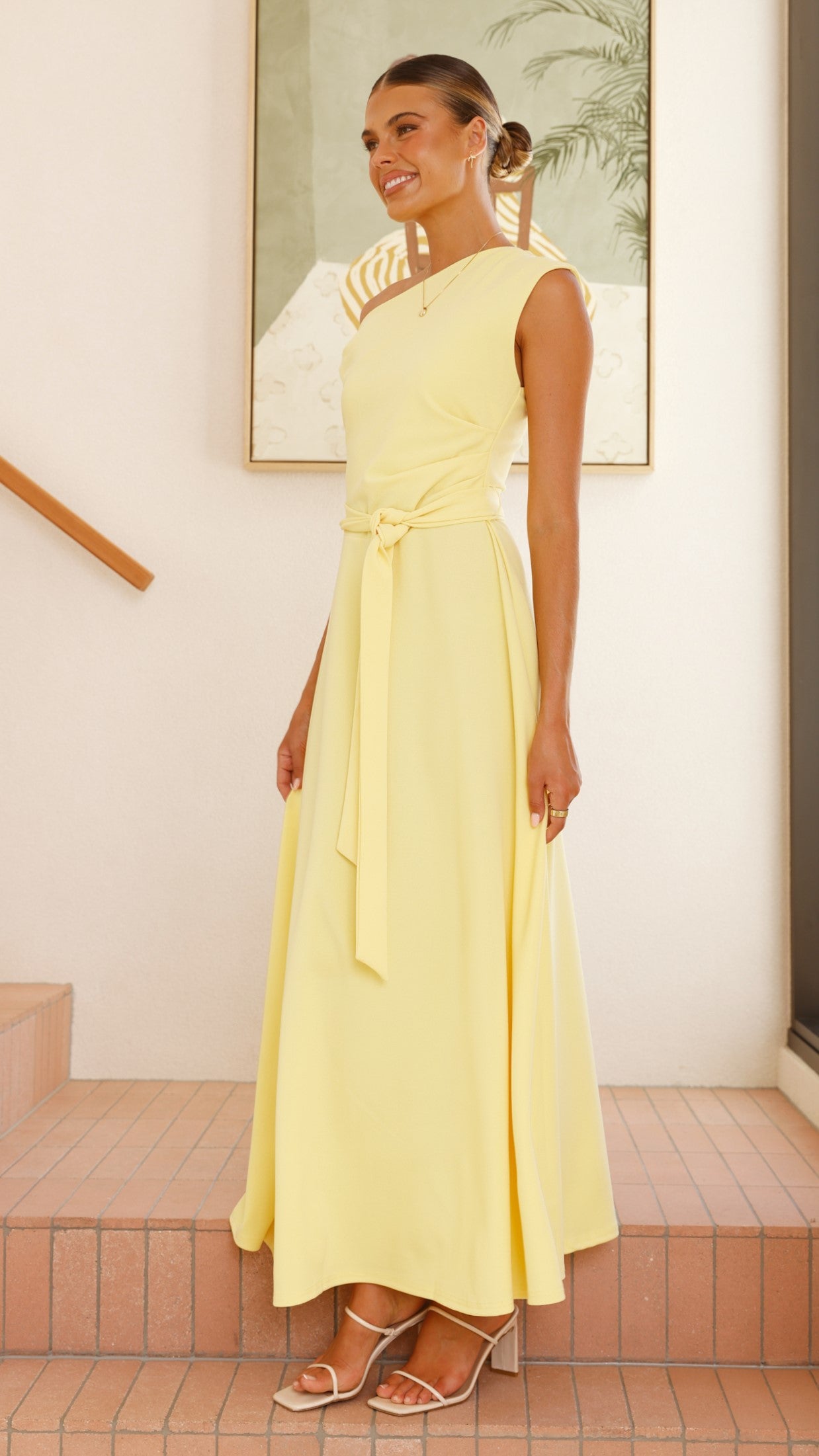 Gemma Maxi Dress - Baby Yellow - Billy J