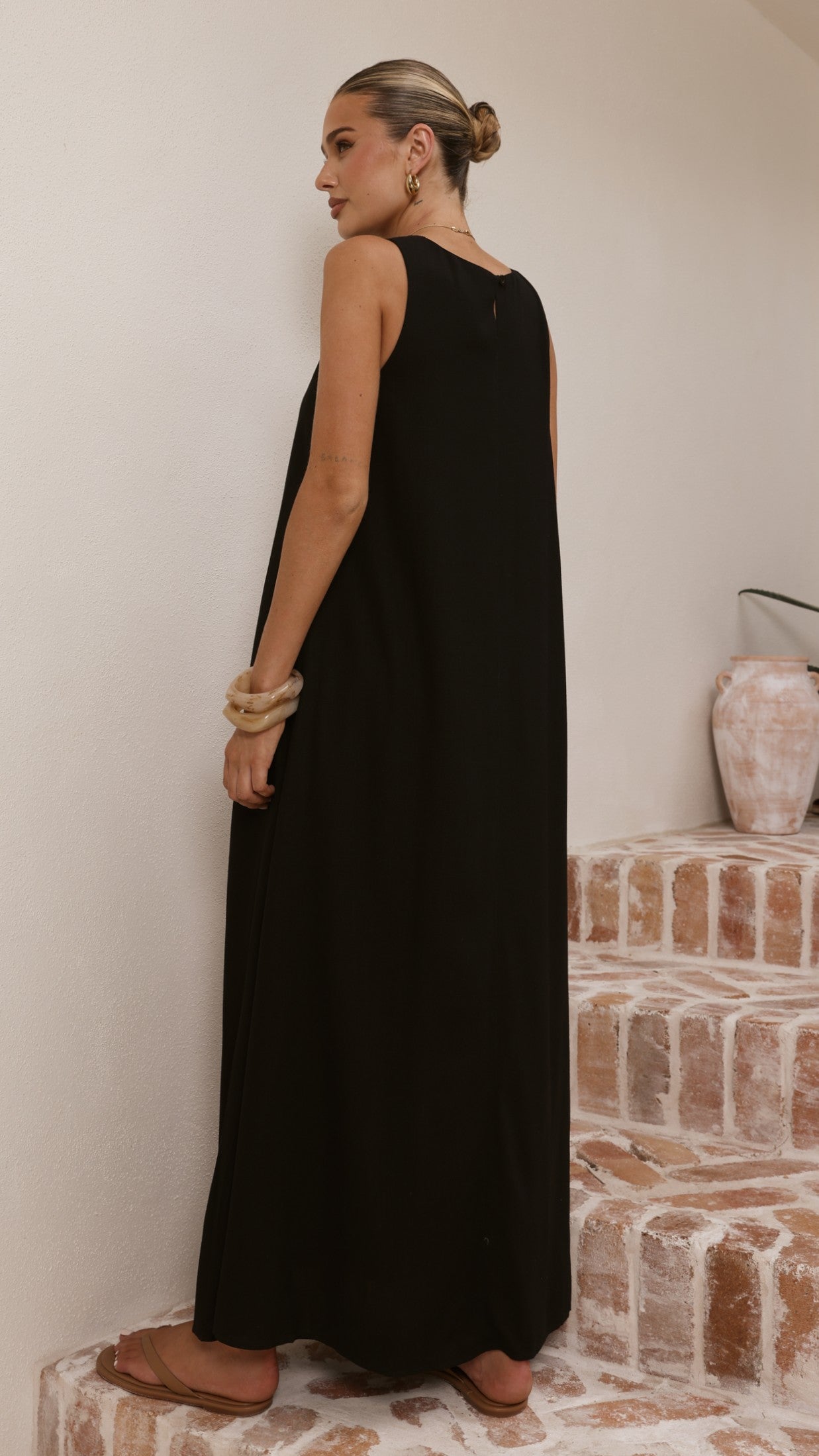 Mylah Maxi Dress - Black - Billy J