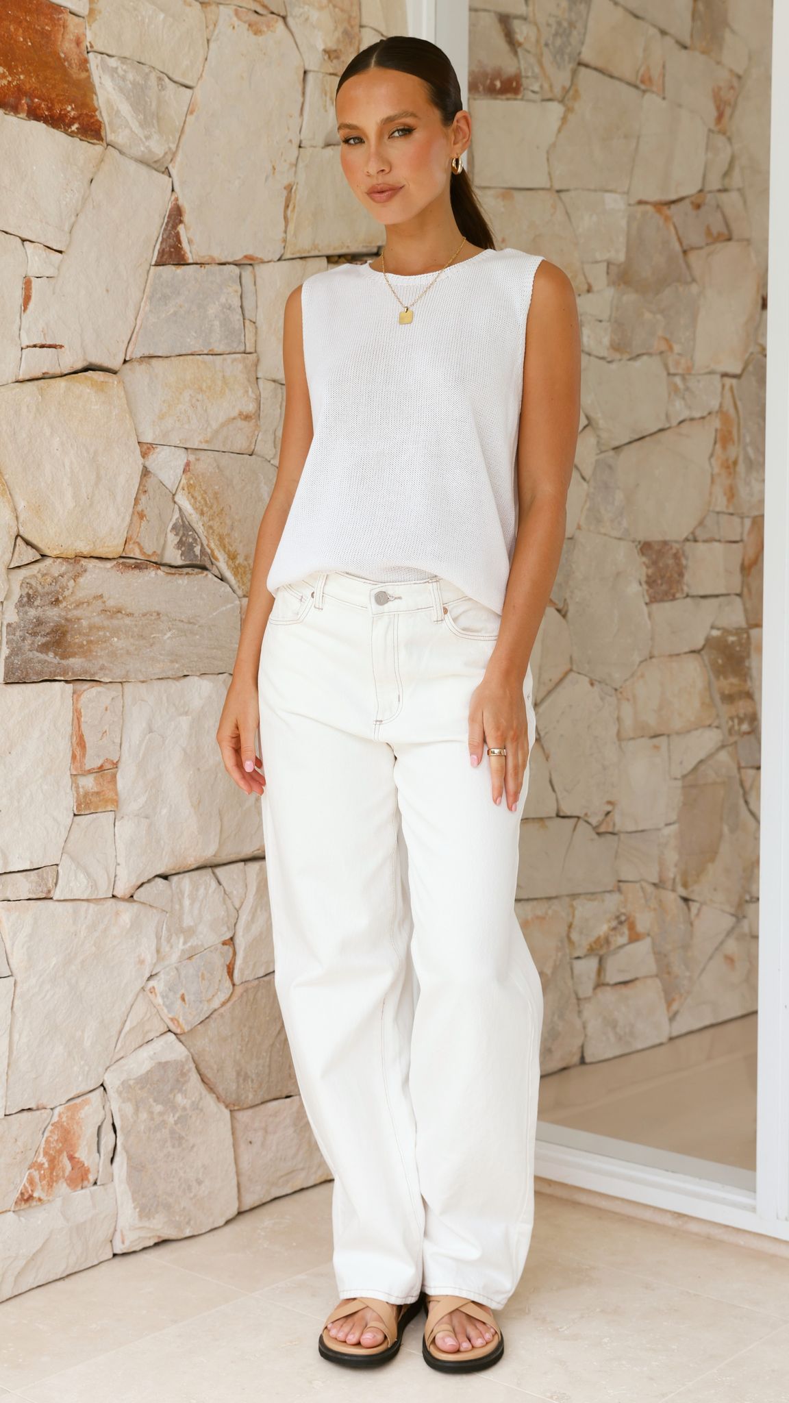 Fareeda Top - White - Billy J
