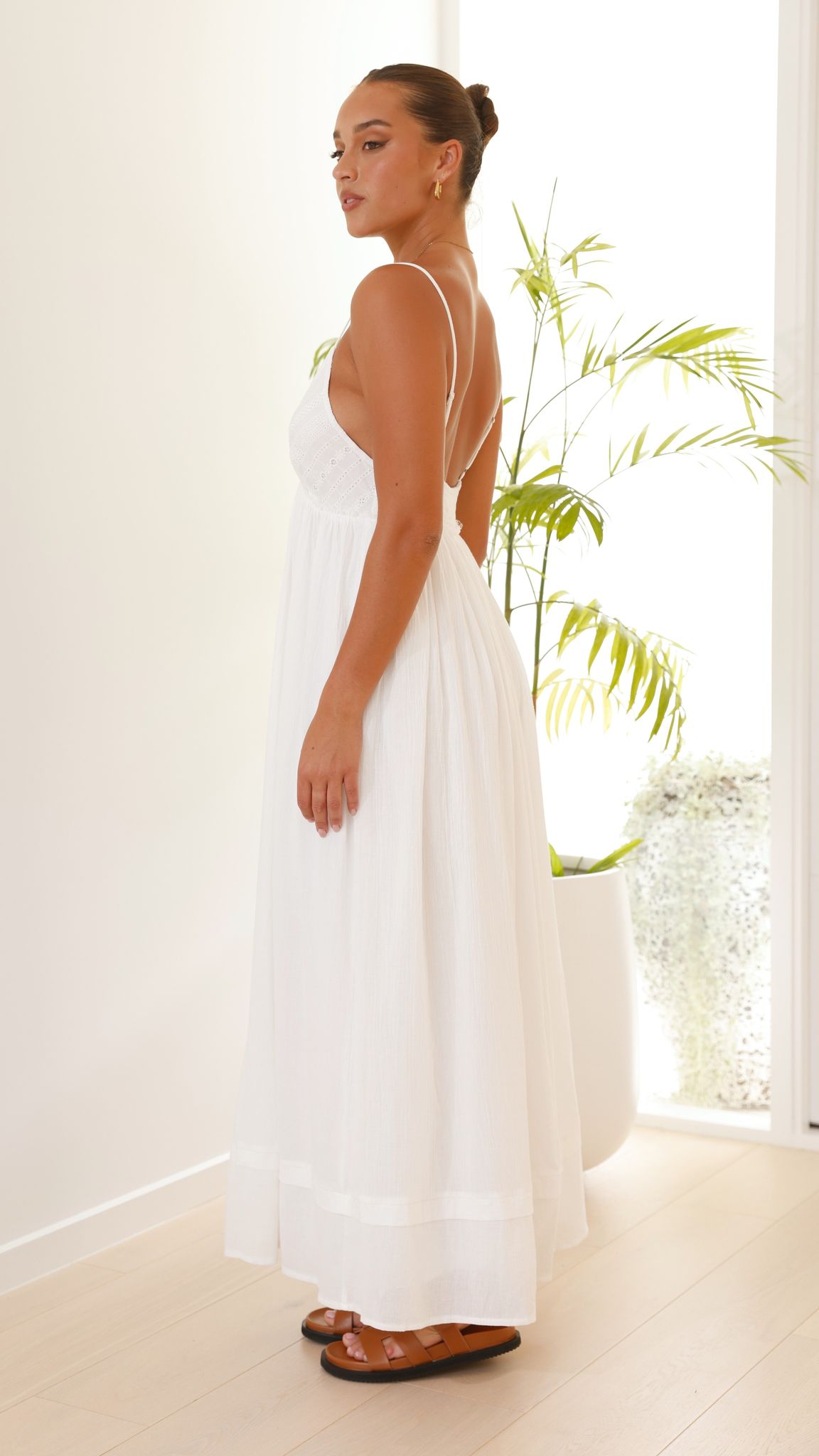 Elouise Maxi Dress - White - Billy J