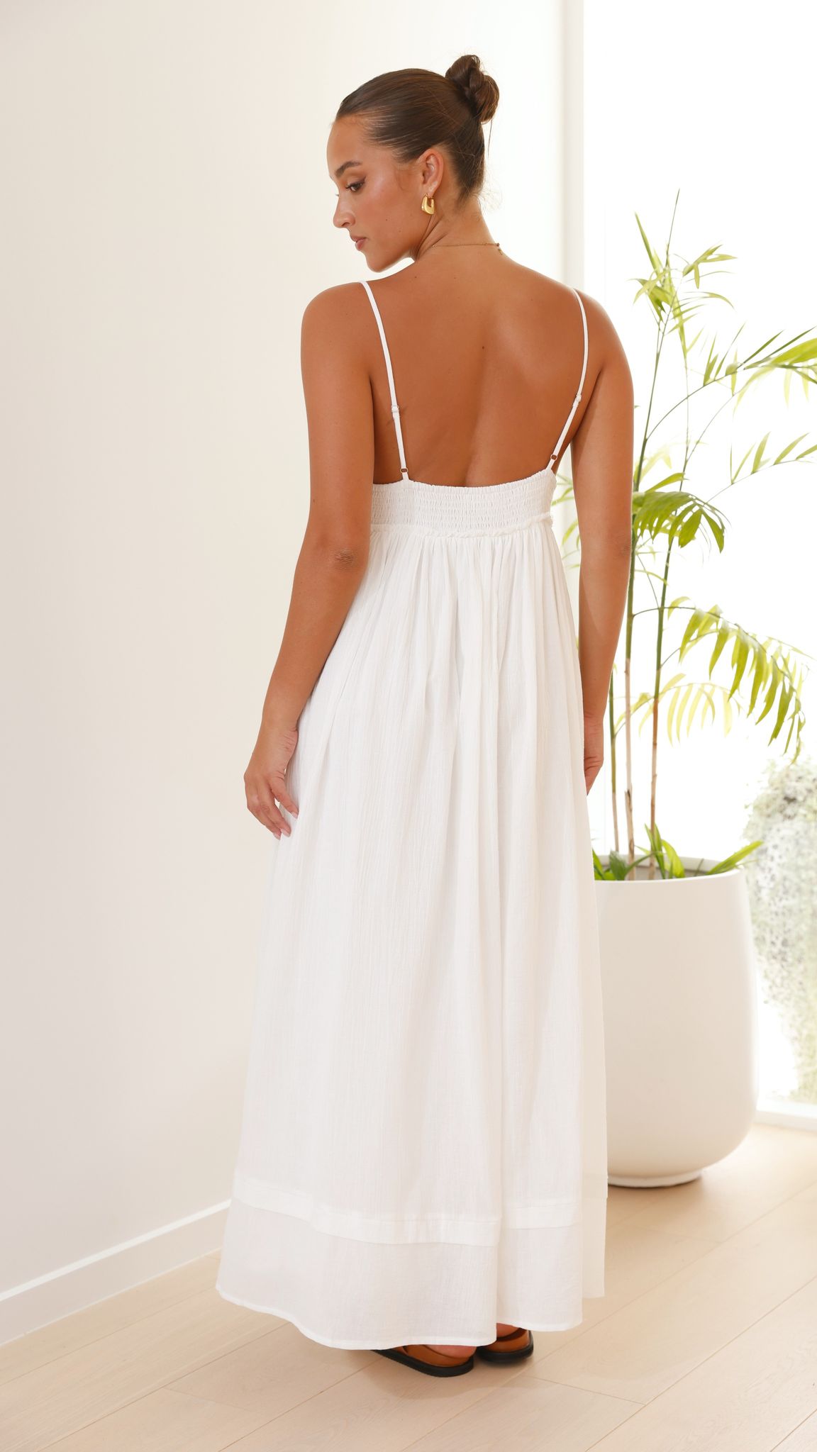 Elouise Maxi Dress - White - Billy J
