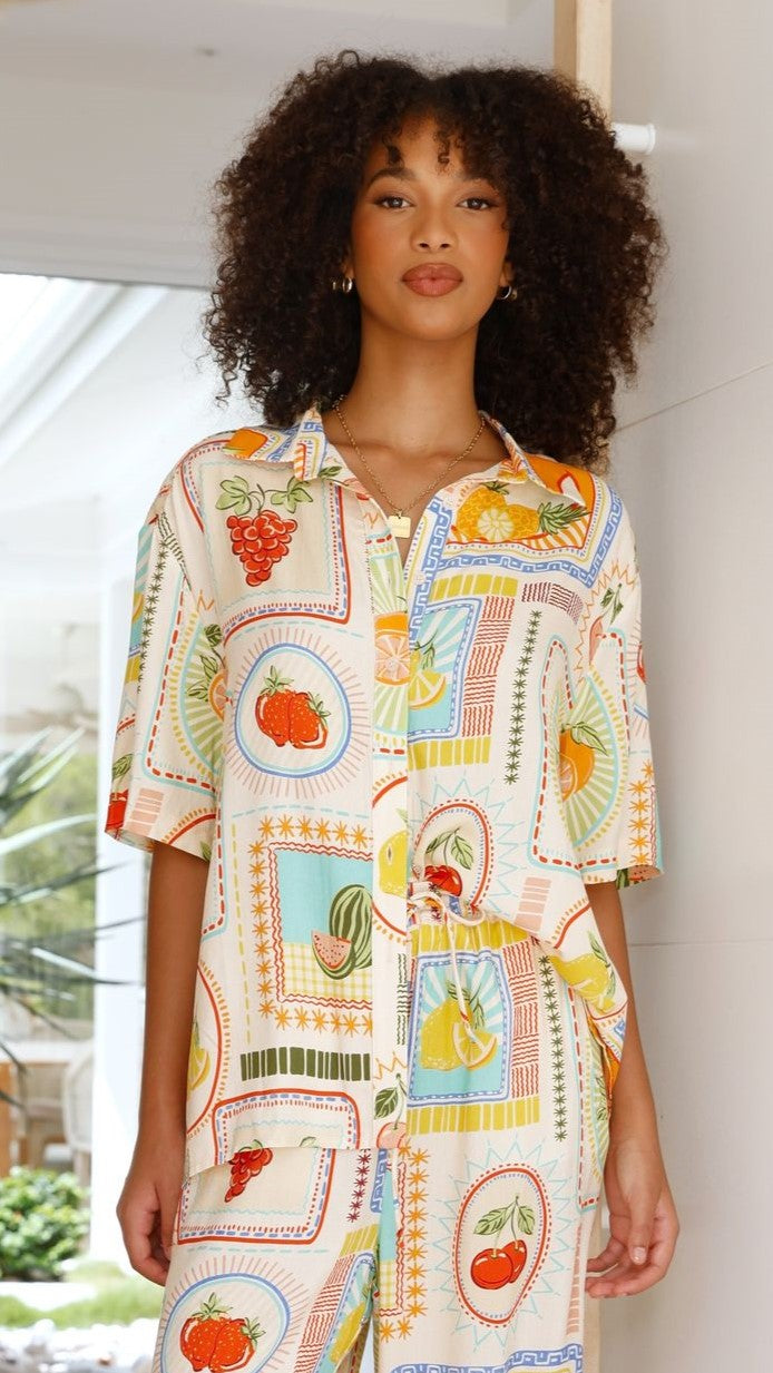 Agata Shirt - Agata Print - Billy J