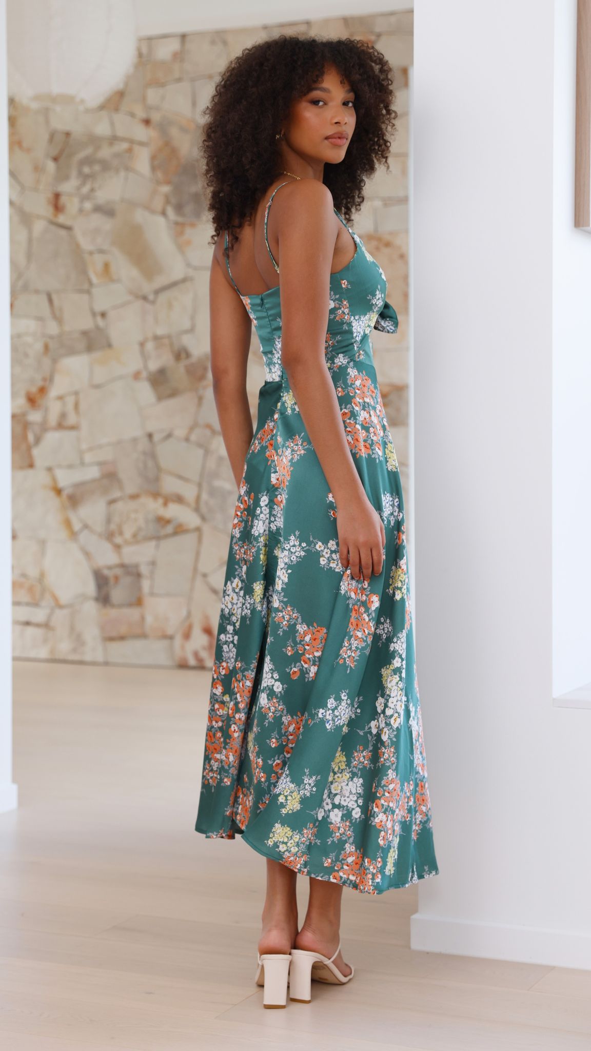 Dreamers Midi Dress - Green Floral - Buy Women's Dresses - Billy J