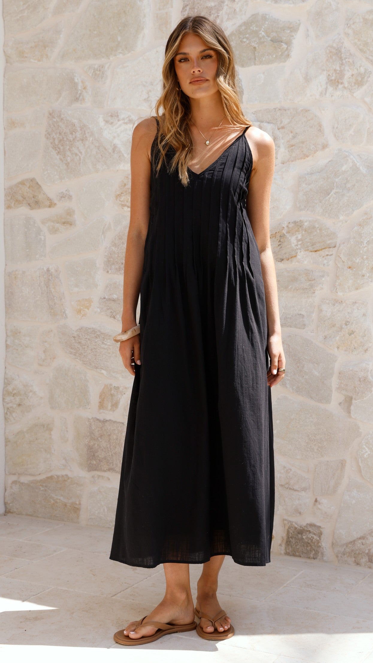 Aspen Maxi Dress - Black - Billy J
