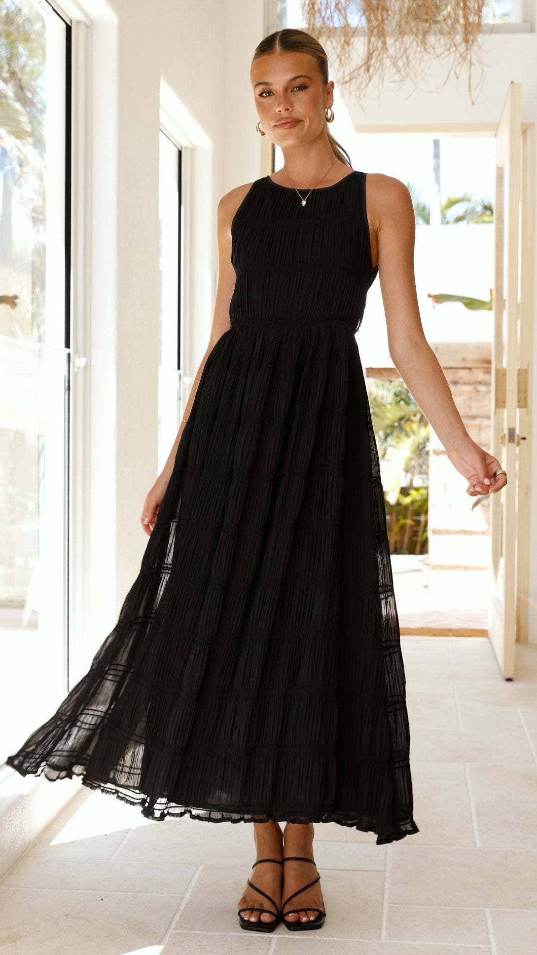 Lassie Maxi Dress - Black - Billy J
