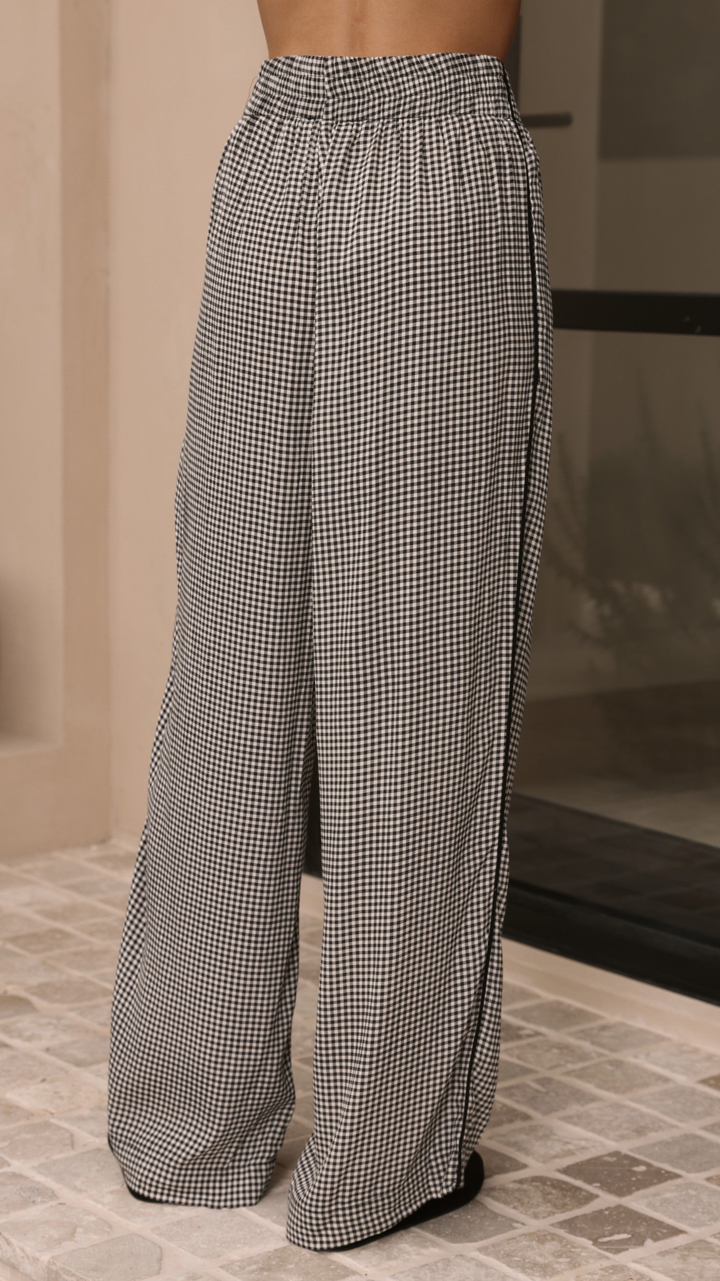 Zoelle Pants - Black Gingham - Billy J