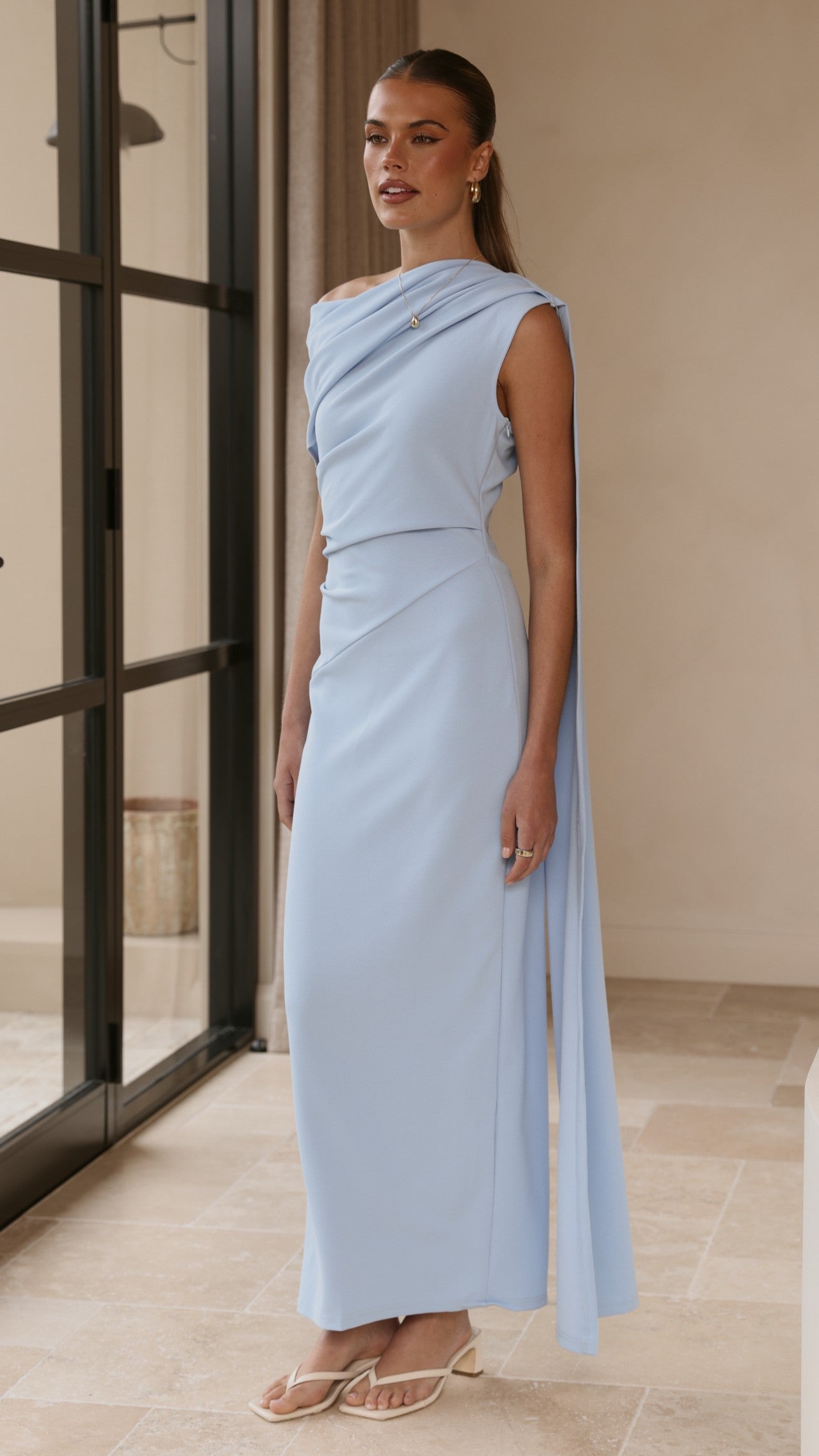 Delilah Maxi Dress - Blue - Billy J