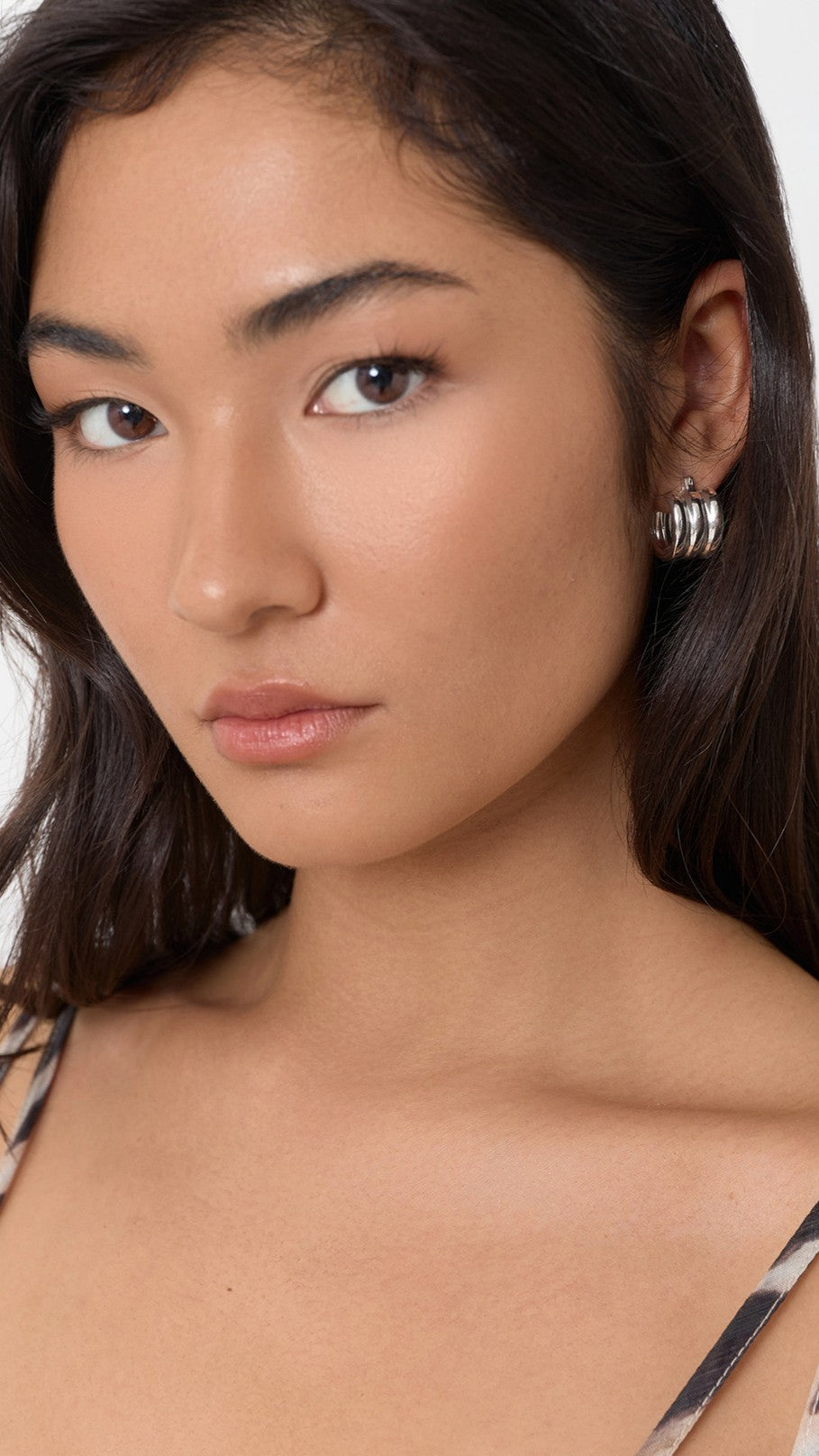 Trio Rows Mini Earrings - Silver - Billy J