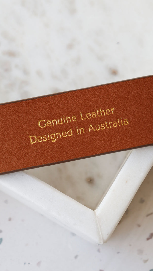 Mocha Genuine Suede Everyday Belt - Mocha Genuine Leather - Billy J