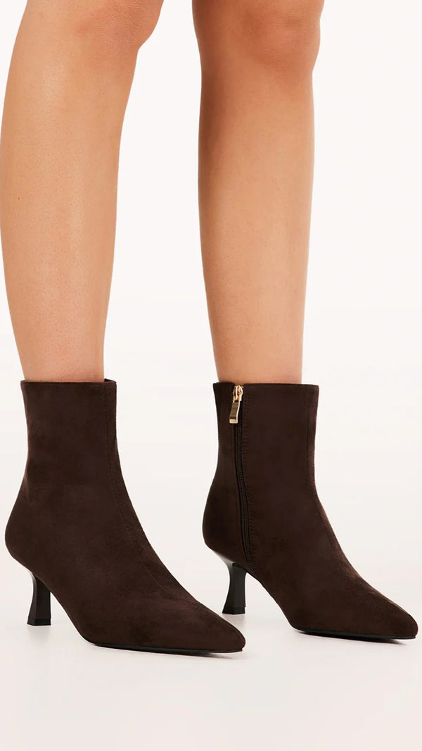 Carmella Boots - Dark Cacao Suede - Billy J
