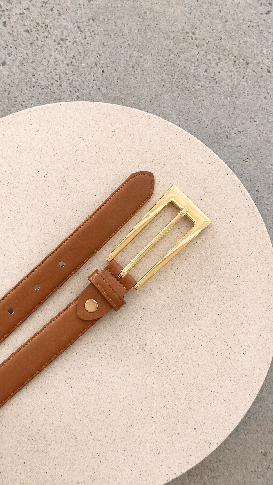 Stacey Belt - Latte / Gold - Billy J