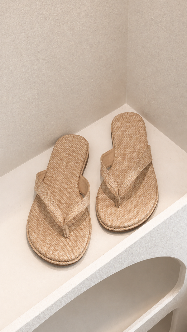 August Slide - Natural Raffia - Billy J