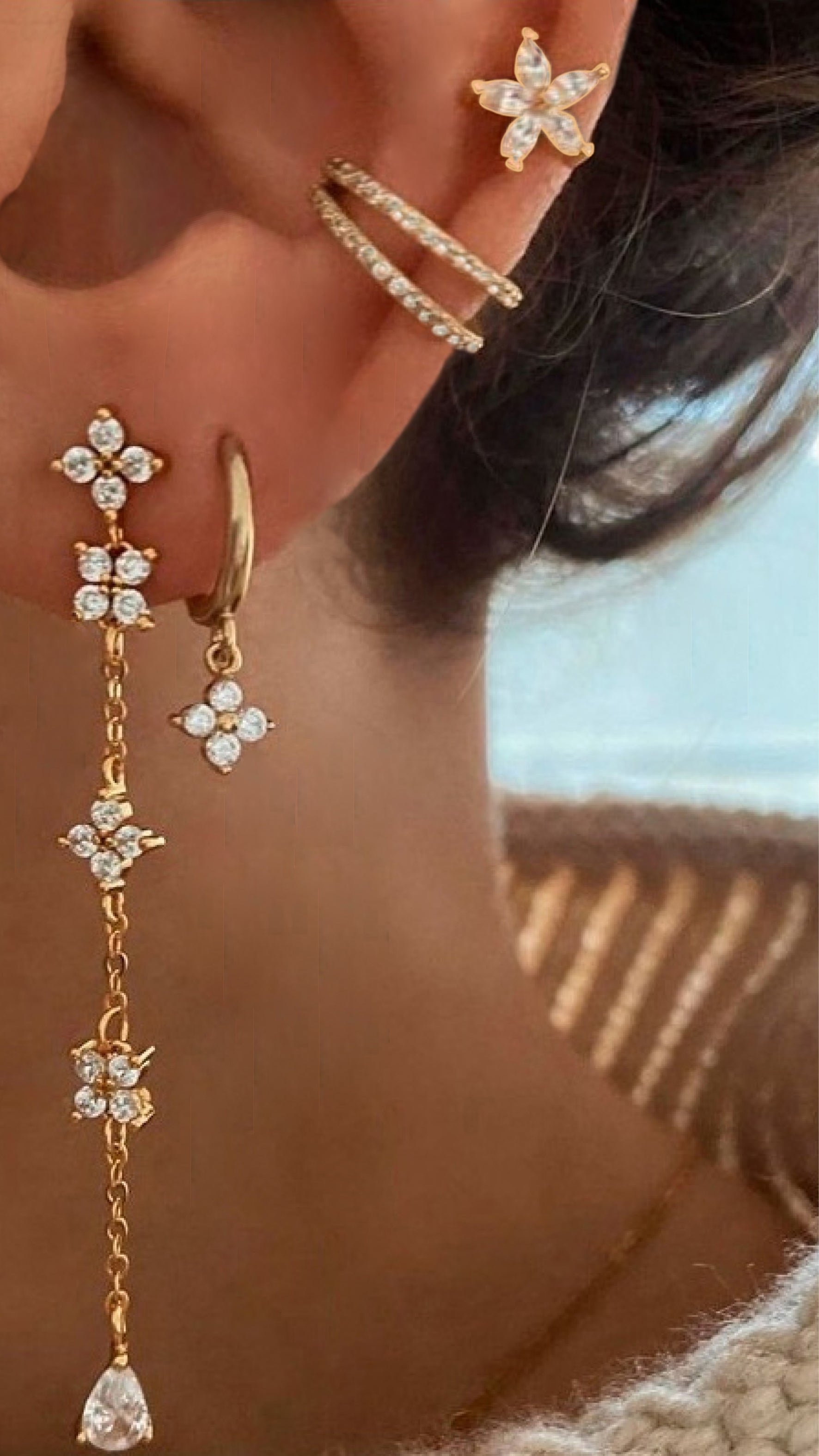 Becci Cuff Earrings - Gold - Billy J