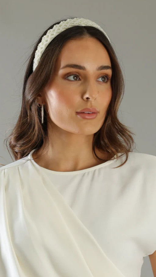 Angela Headband - White - Billy J