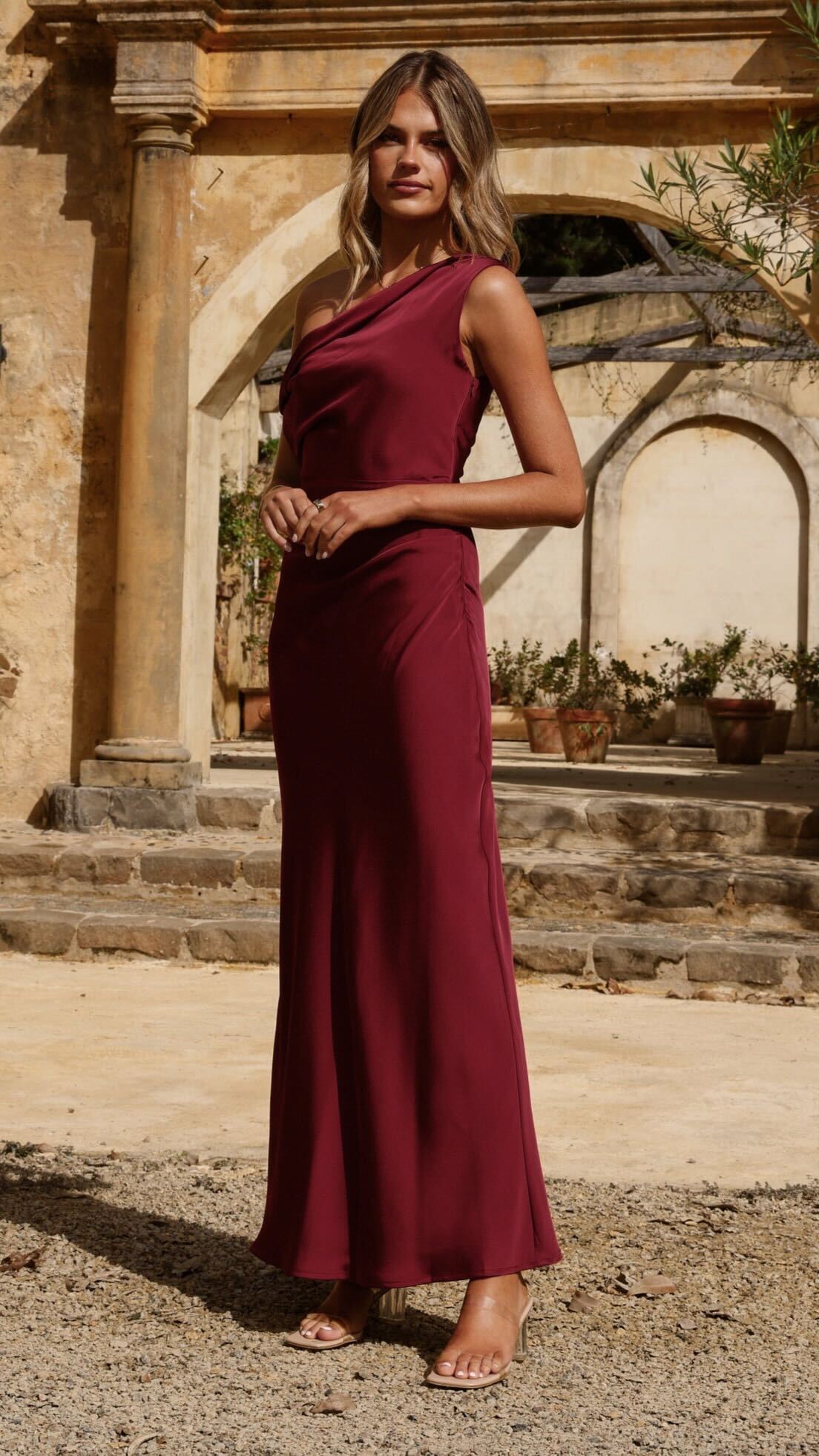 Gigi Maxi Dress - Wine - Billy J