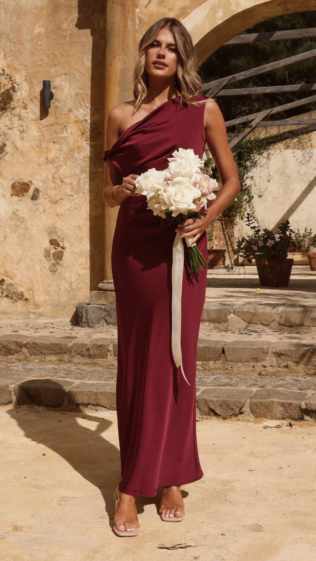 Gigi Maxi Dress - Wine - Billy J