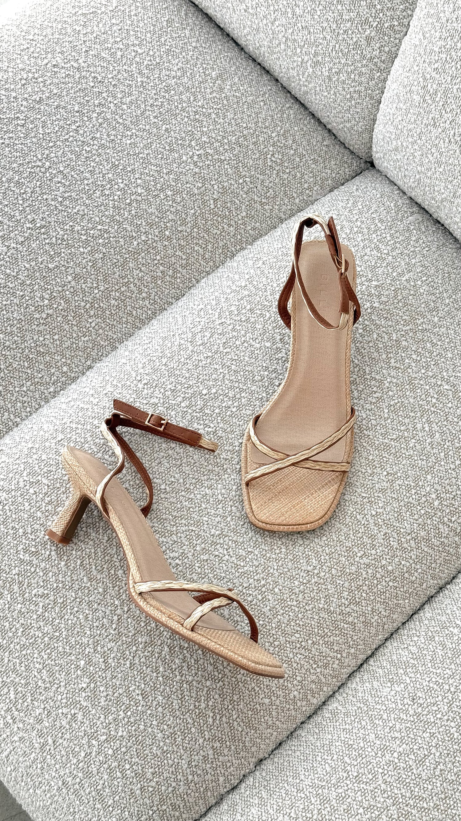 Harissa Heel - Natural Raffia - Billy J