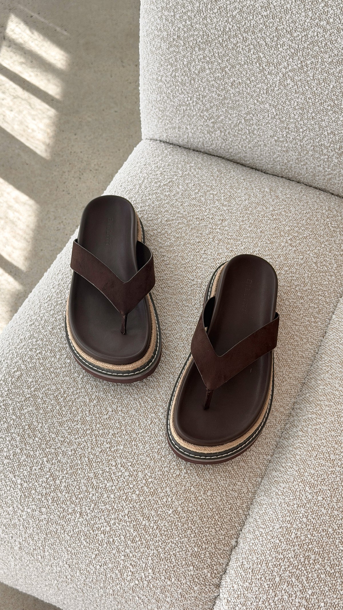 Arley Slide - Cocoa Faux Suede - Billy J