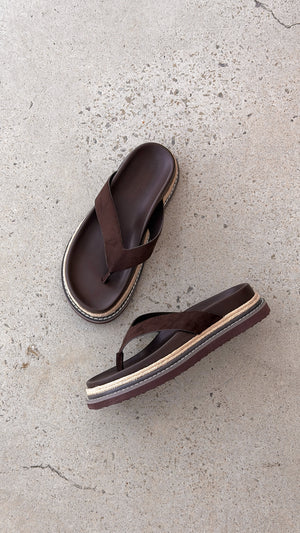 Arley Slide - Cocoa Suede - Billy J