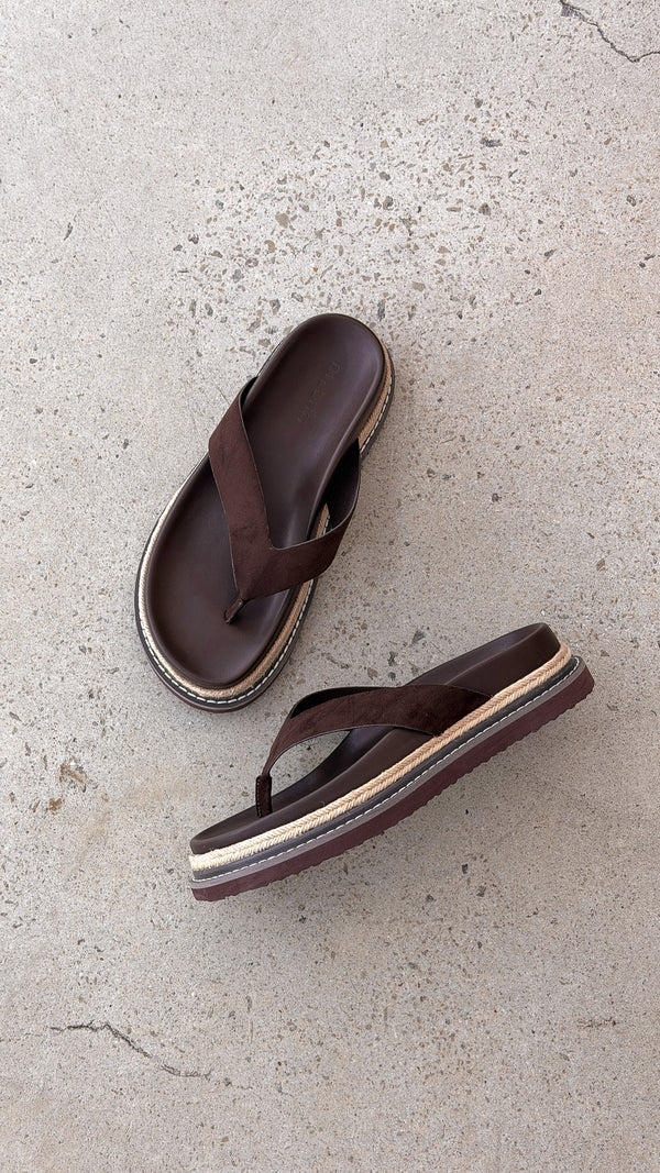Arley Slide - Cocoa Suede - Billy J