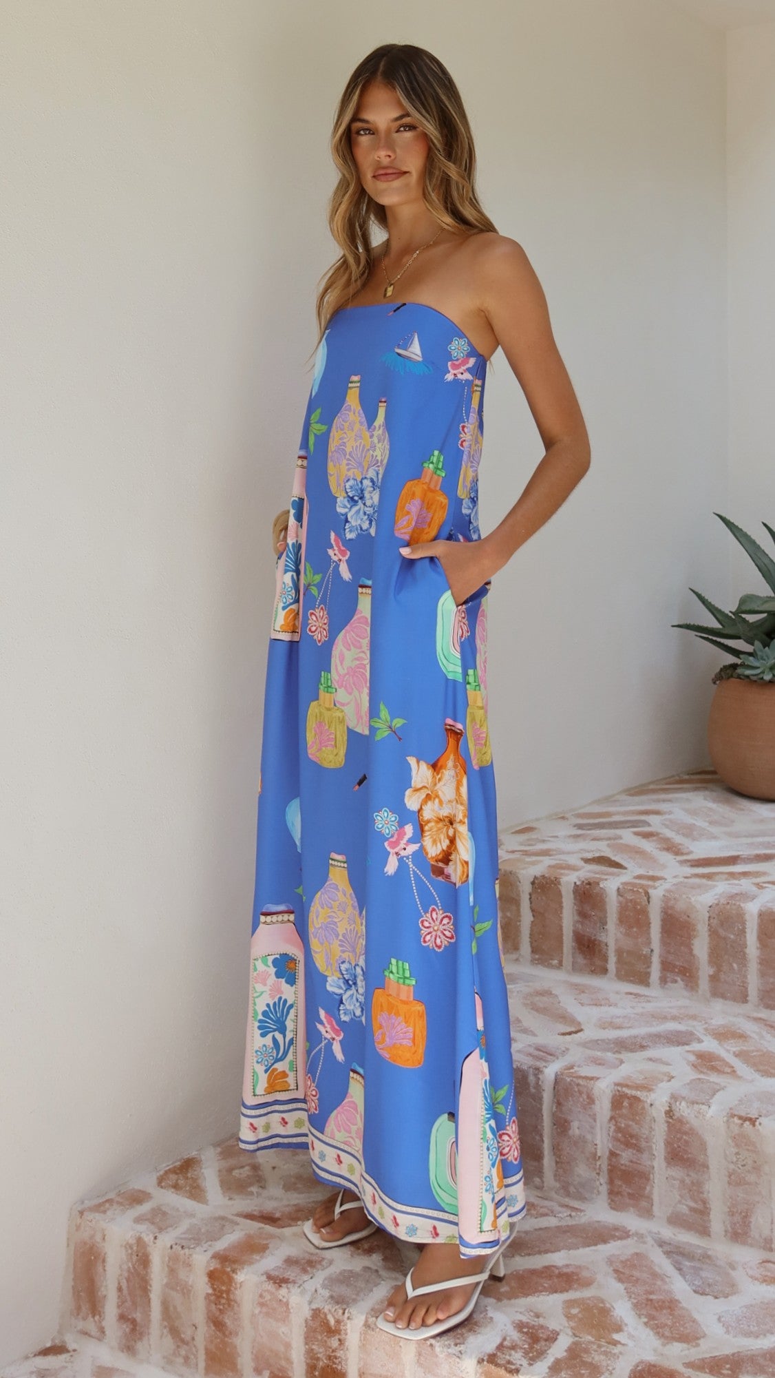 Elida Strapless Maxi Dress - Perfume Dreams - Billy J